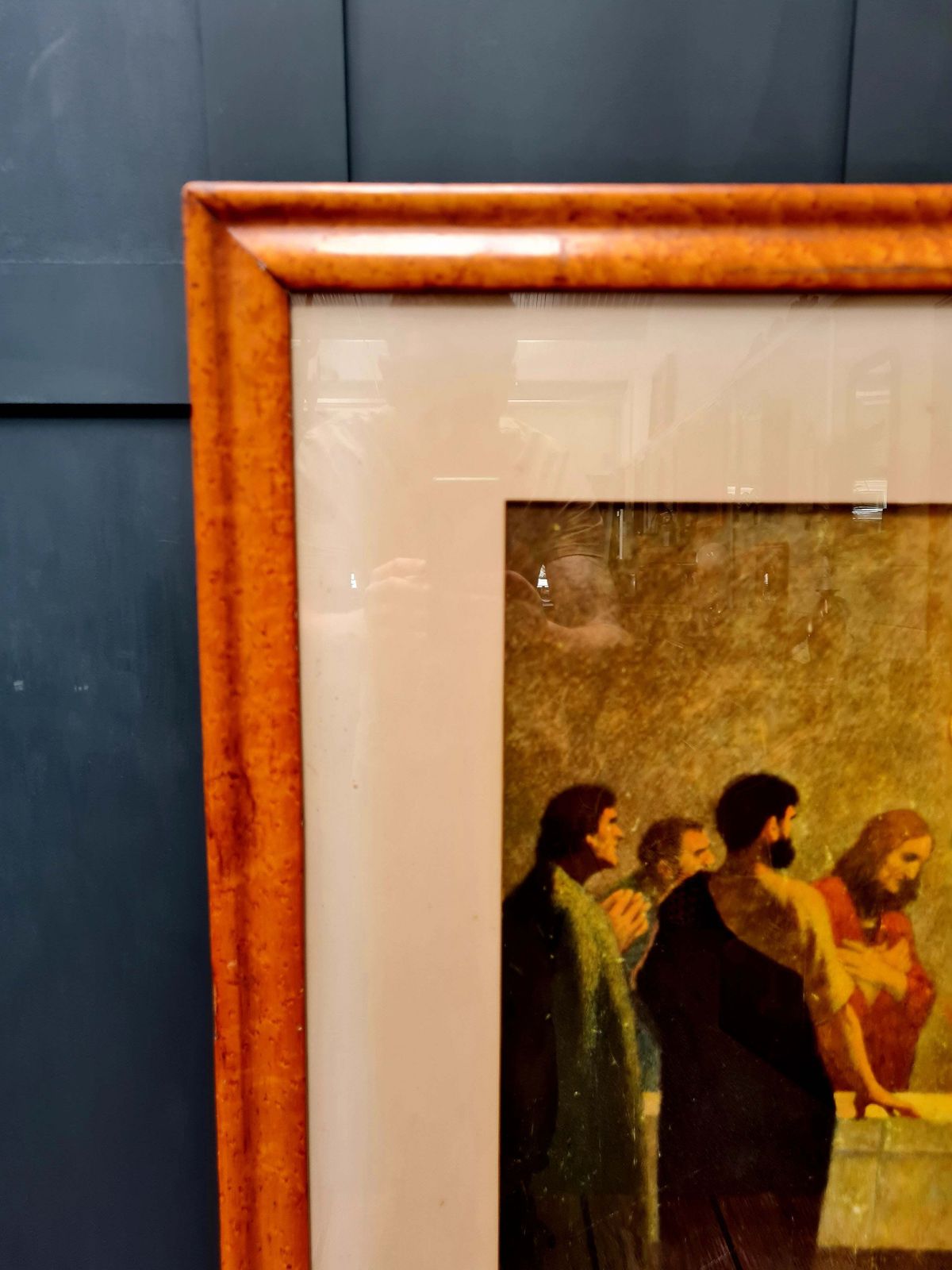 Early 20th Century Framed Religious Print By Ars Sacra Josef Müller photo 145.0