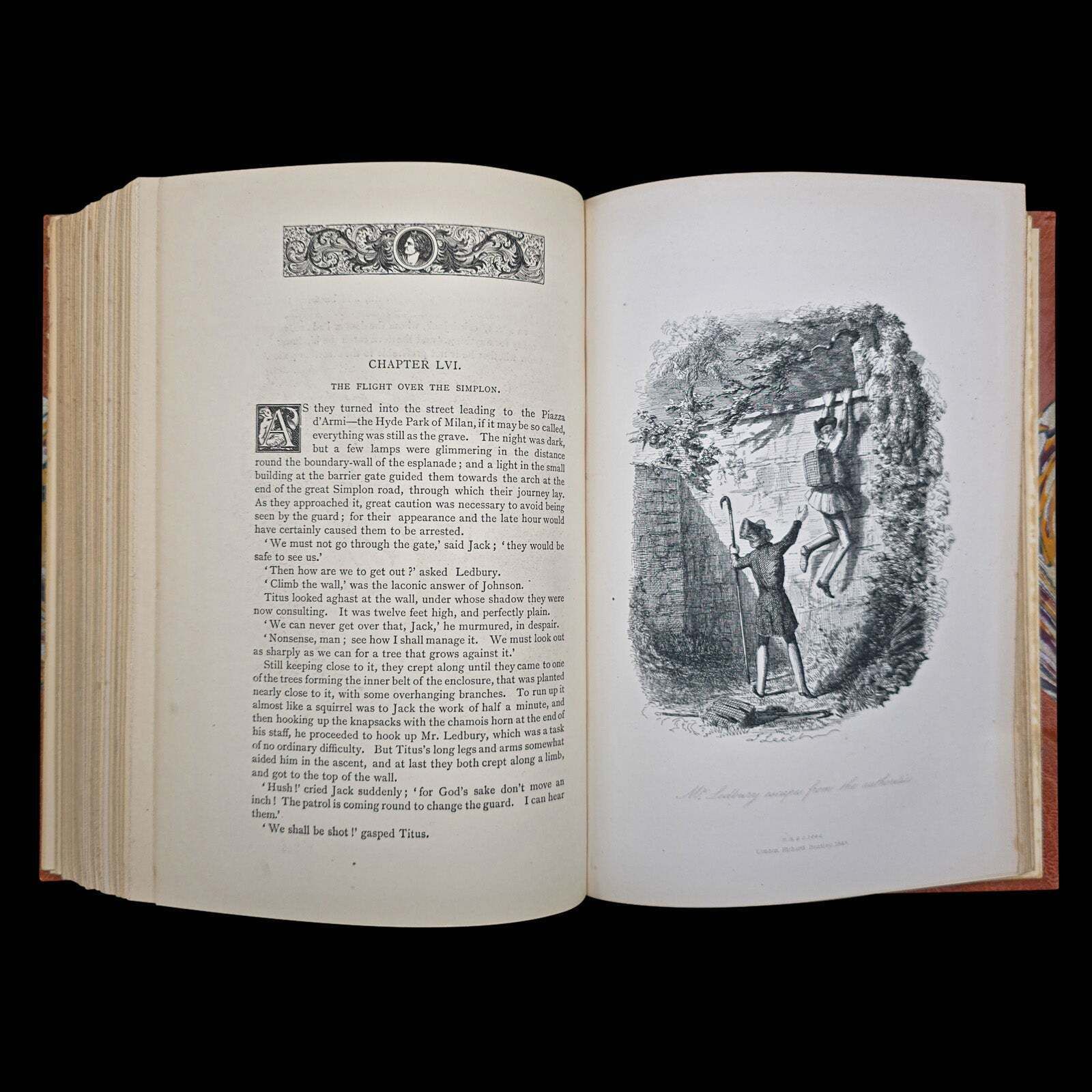 291.0 Antique Book, Adventures Of Mr Ledbury, Albert Smith, Novel, Literature, C.1886 photo
