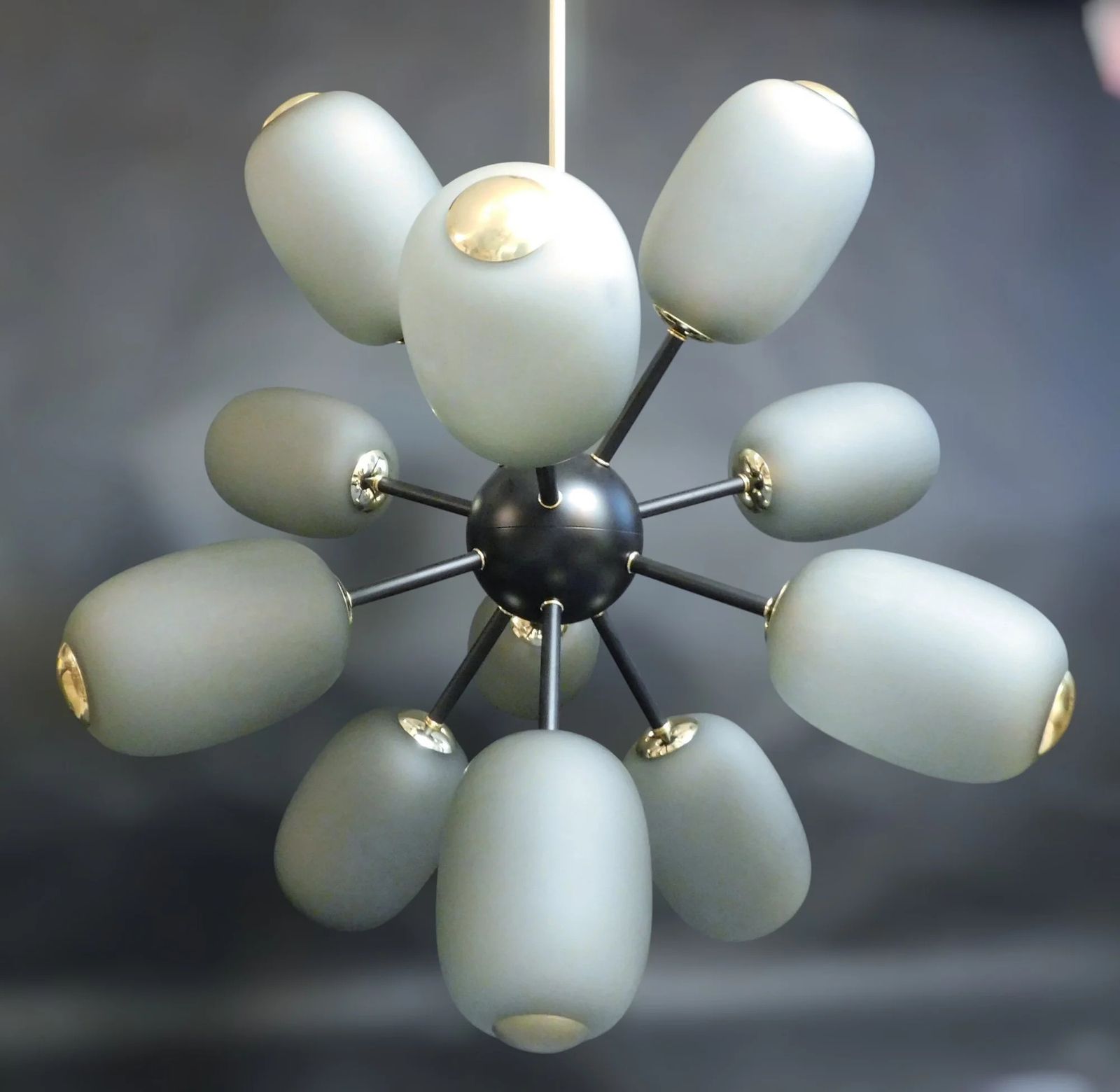 Large Murano Smoky Glass Sputnik Chandelier photo Lighting