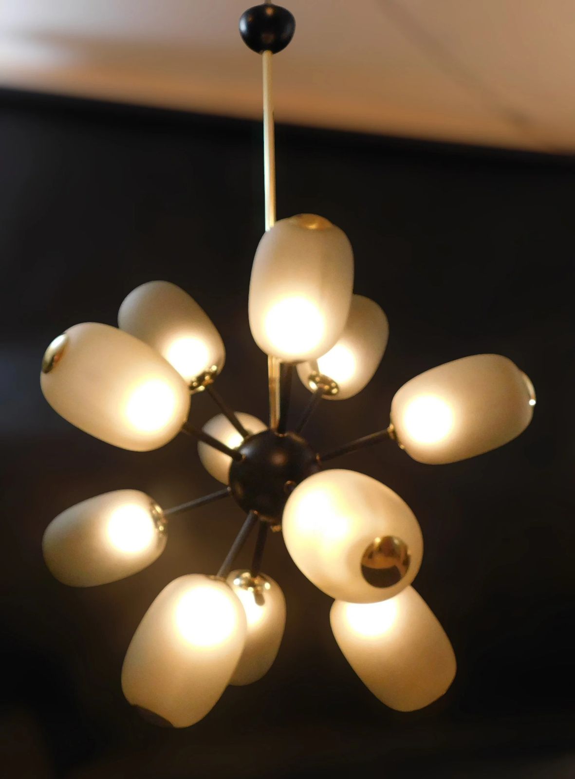 Large Murano Smoky Glass Sputnik Chandelier photo 6677.0