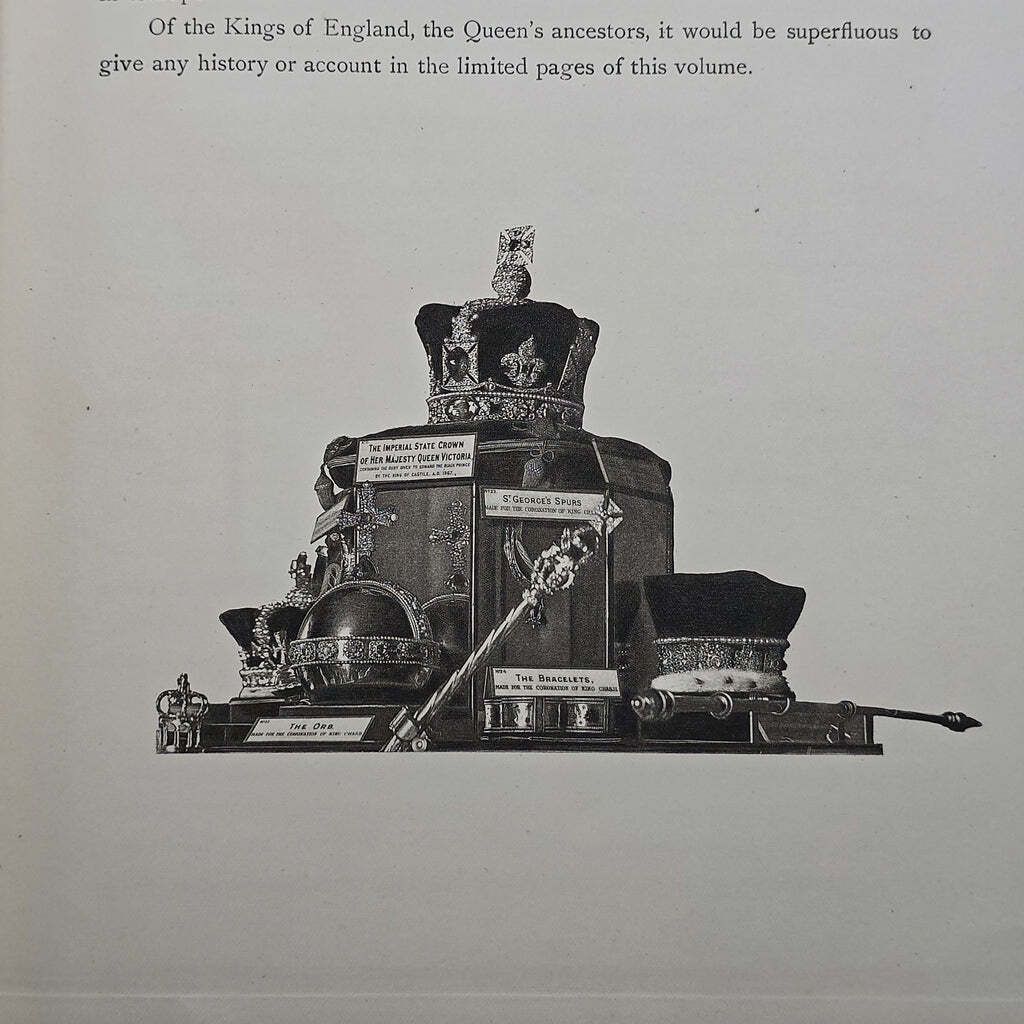 Antique Royal Book, Queen Victoria, History Reference, Hardcover, Jubilee, 1897 photo vinterior