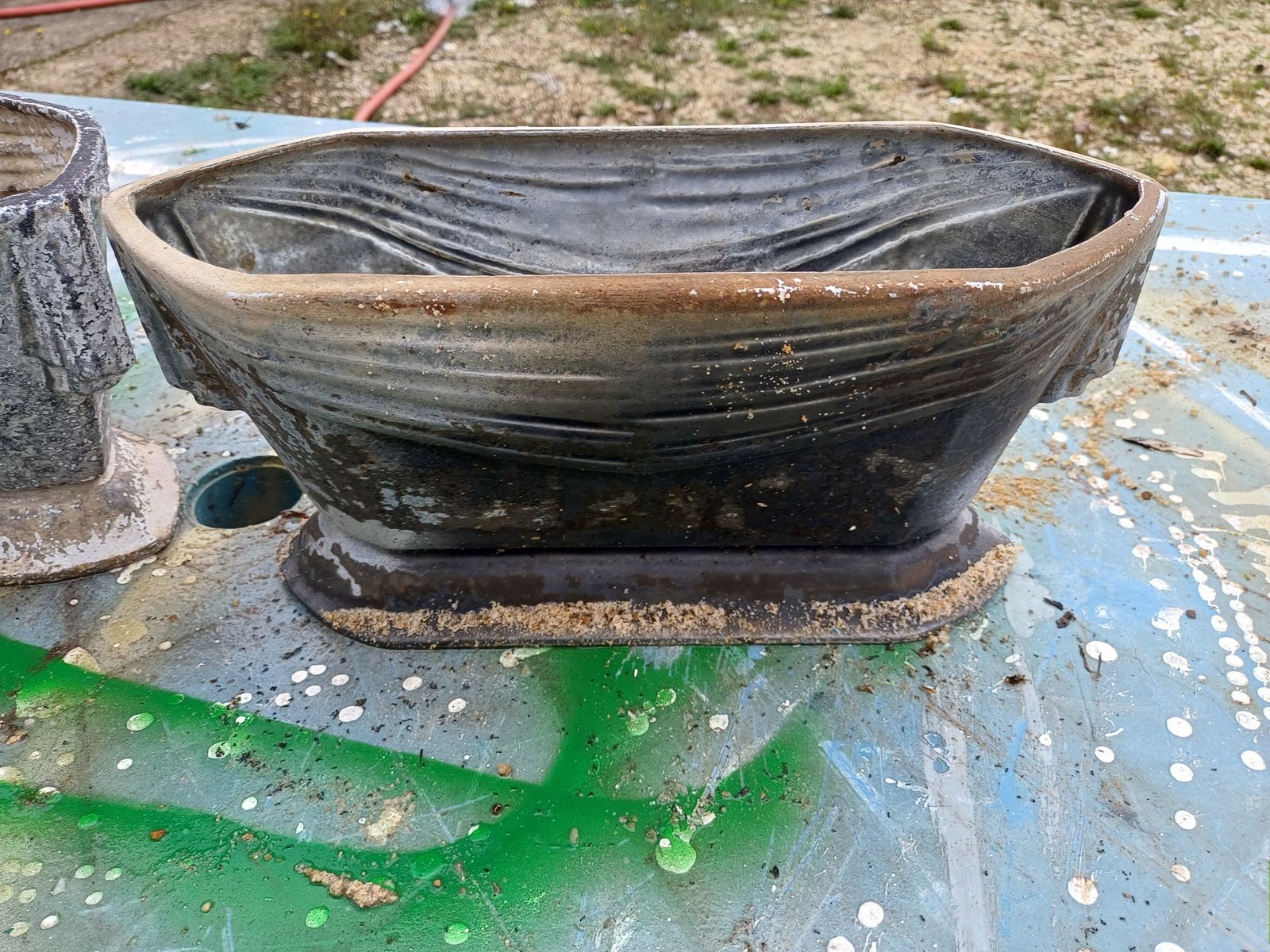 Pair Of Cast Iron Planters 1900 From Charleville Mézières photo vinterior