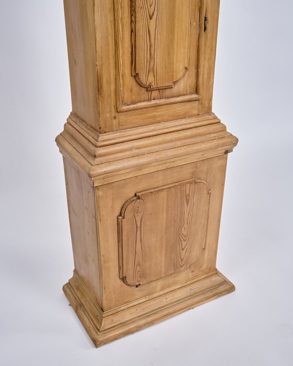 Southern Jutland Baroque   Grandfather Clock   Light Pine Wood   Antique   1780s photo vintage