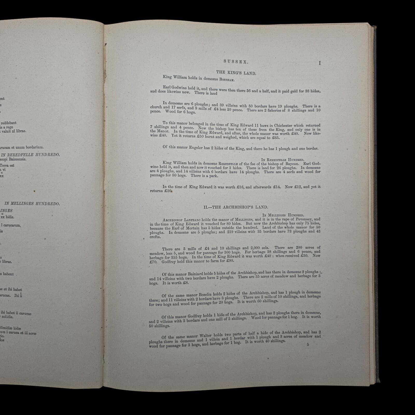 Home Decor The Domesday Book, Sussex Archaeological Society, Antique Historical Reference photo
