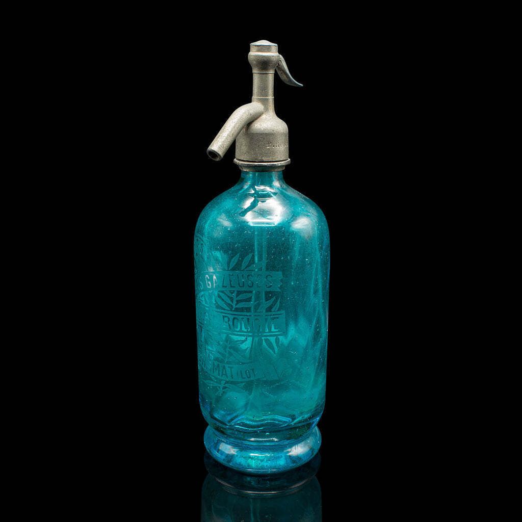 Pair Of Soda Syphons, French, Glass, Seltzer Bottle, Early 20th Century, Barware photo 545.0