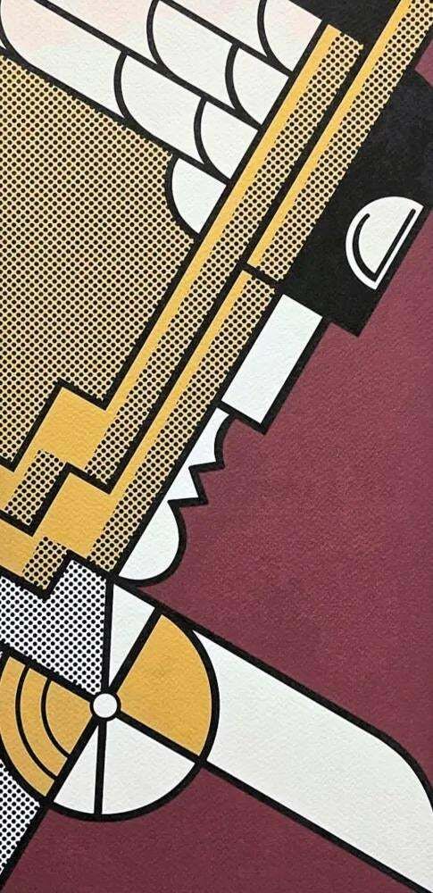 Roy Lichtenstein, "Salute To Aviation", 1990s, Silk Screen photo furniture
