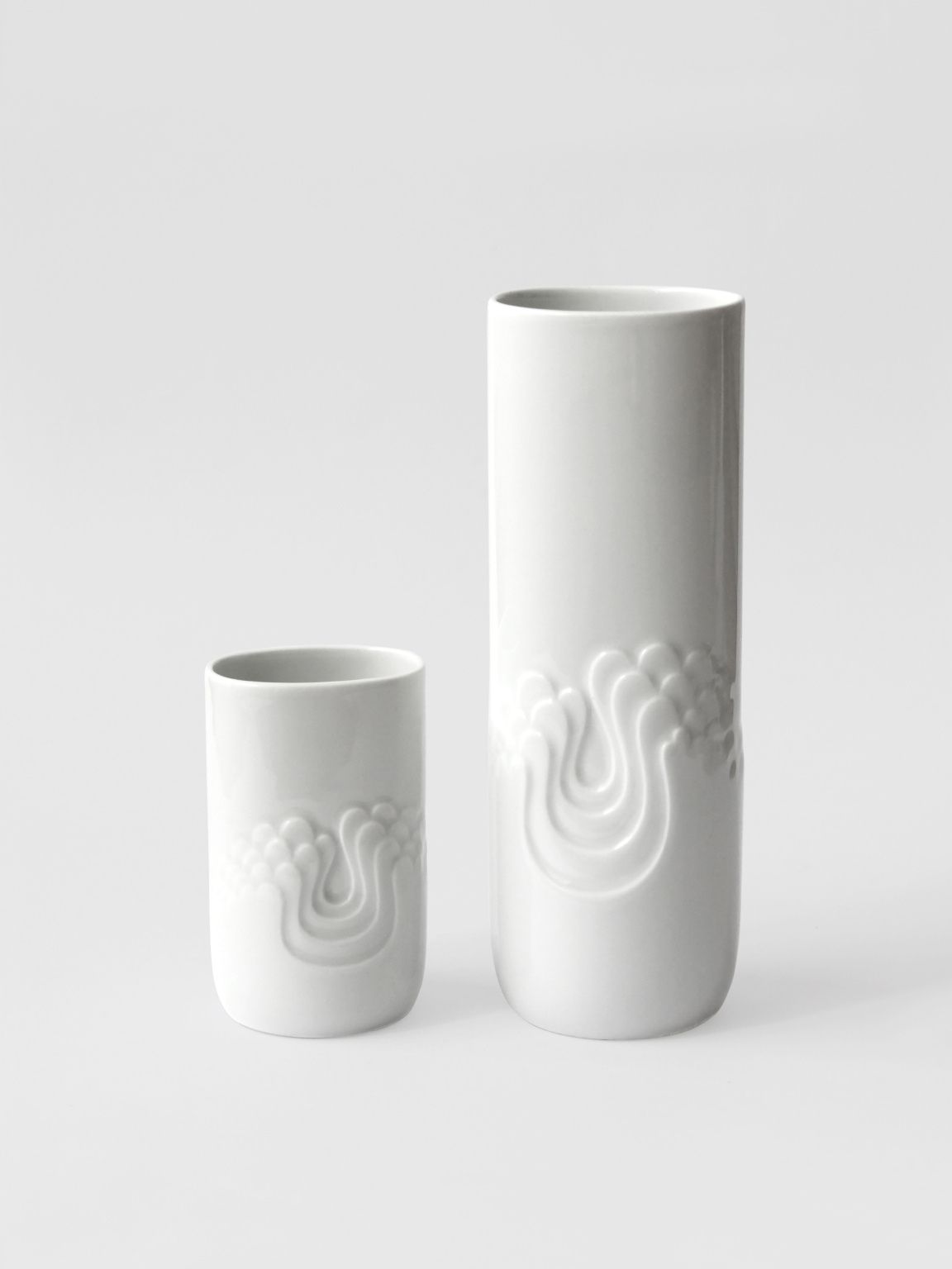 Rosenthal Tapio Wirkkala White Porcelain Vases