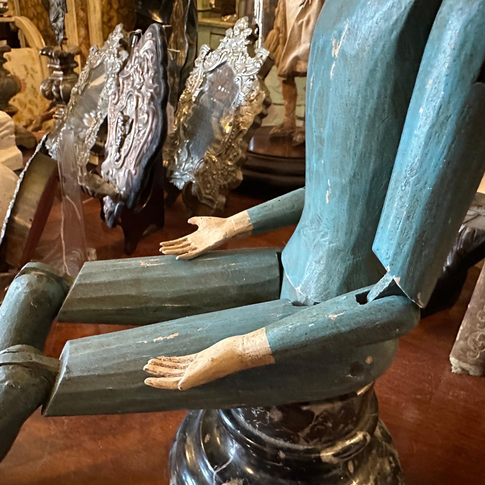 1950s Lacquered Wood Italian Articulated Mannequin photo furniture