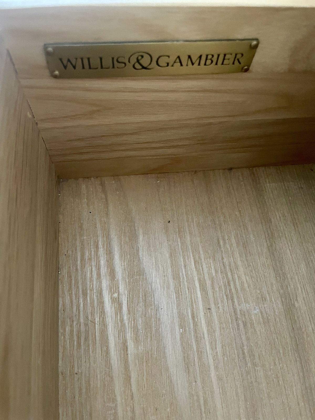 photo for sale Willis & Gambier Chest Of Drawers, Tallboy And Bedside Table In White Oak