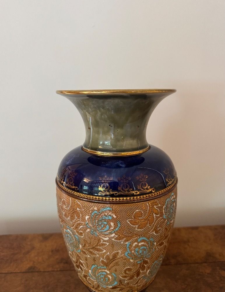 Stunning Quality Large Antique Royal Doulton Vase photo for sale