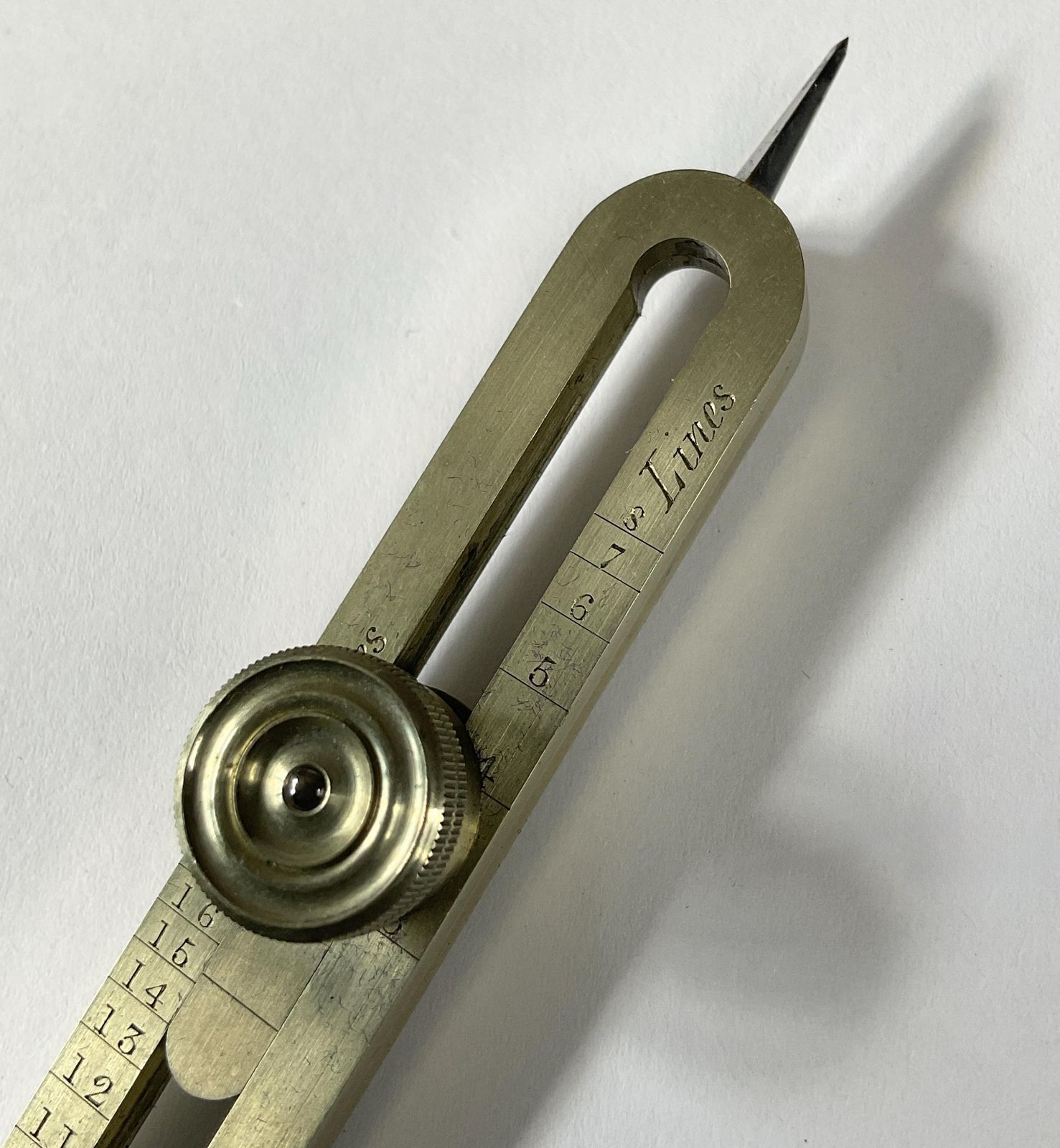Pair Of German Silver Cased Dividers From 1864. Scientific Instrument. photo 275.0