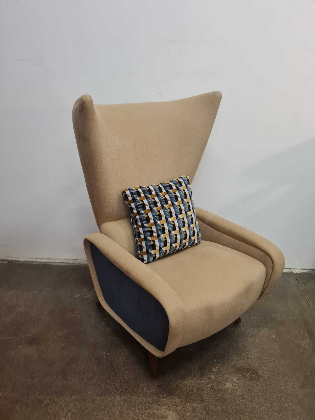 Mid Century Modern Ear Chair, Czechoslovakia, 1960s photo Furniture