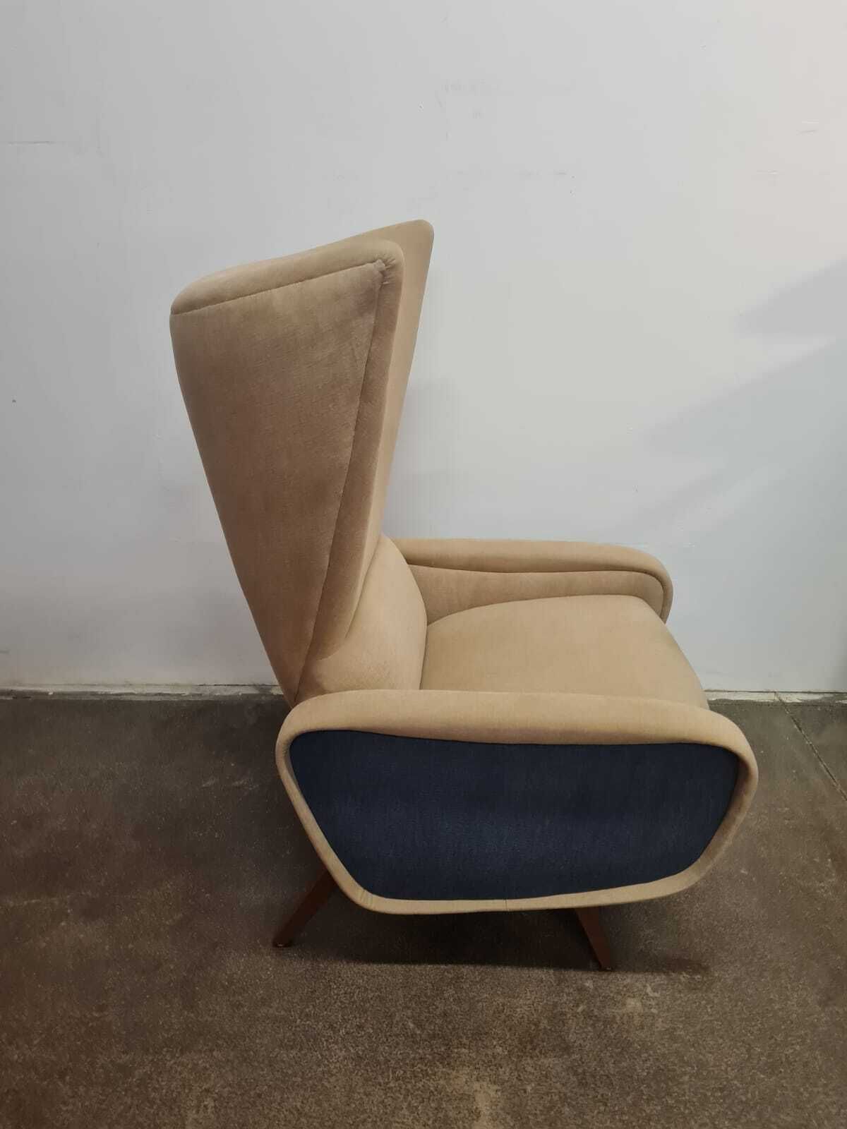 1870.0 Mid Century Modern Ear Chair, Czechoslovakia, 1960s photo