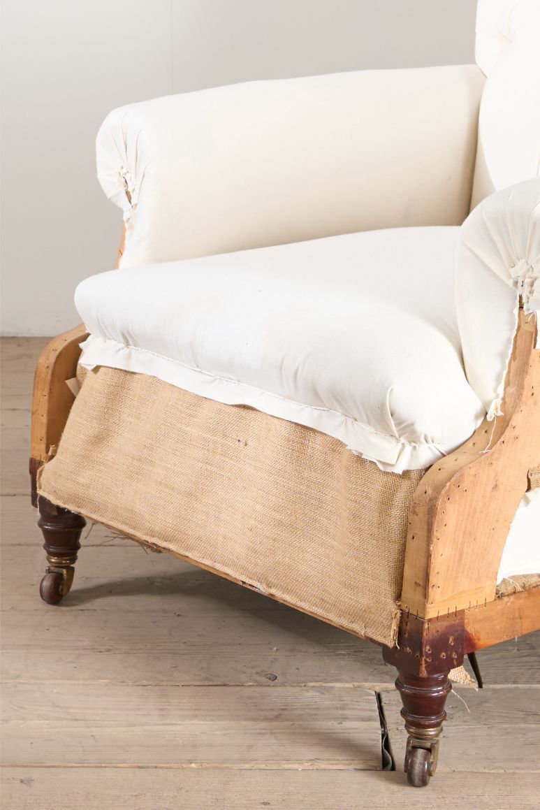 Large Proportioned 19th Century Buttoned Back Armchair By Hamptons And Sons photo furniture