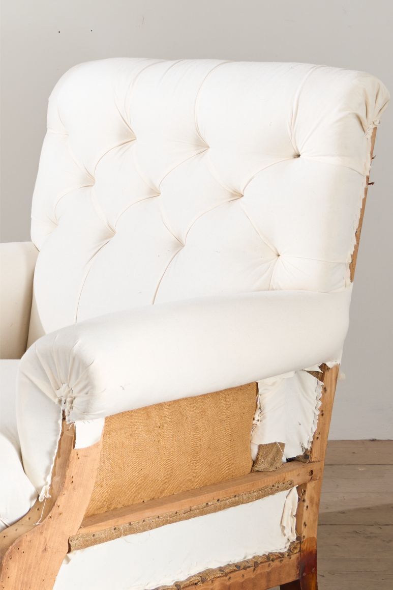 Large Proportioned 19th Century Buttoned Back Armchair By Hamptons And Sons photo for sale