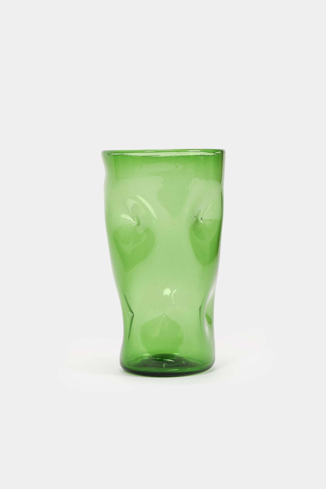 Green Glass From Empoli, Handmade Vase, Italy, 1960s photo Home Decor