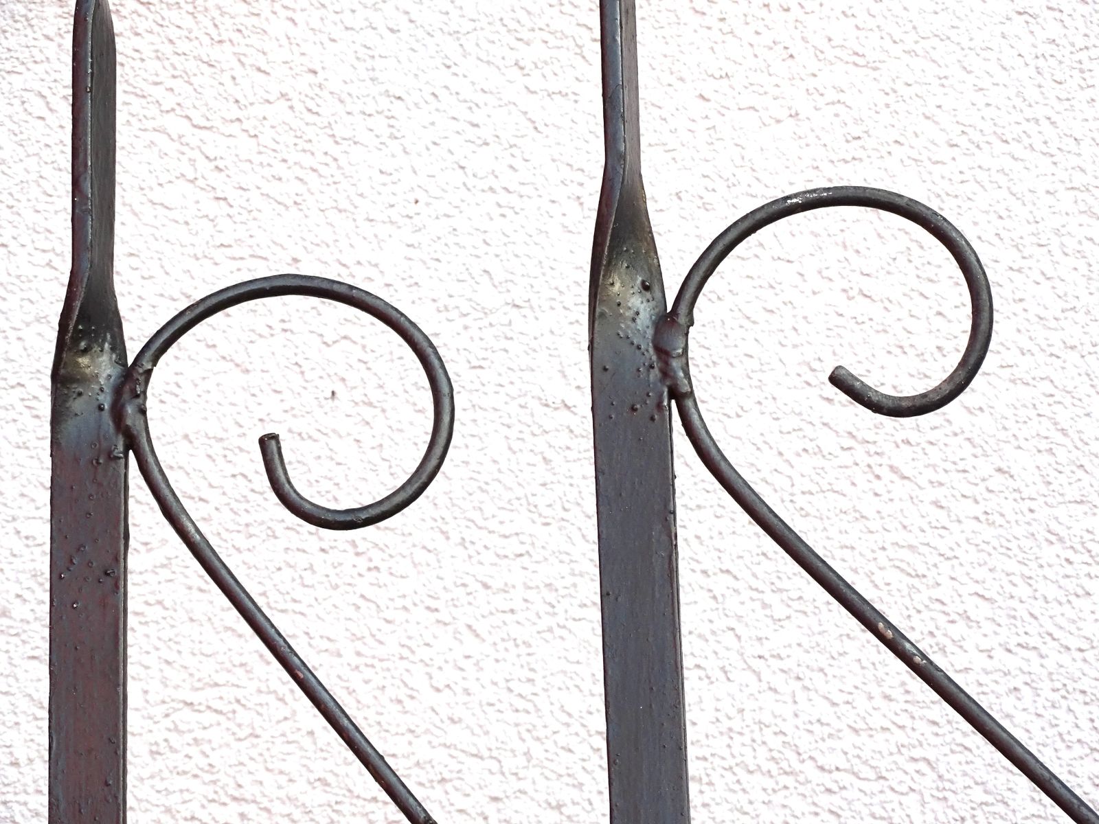 Wrought Iron Window Grill: Brocante Garden Decor, Architectural Salvage photo for sale