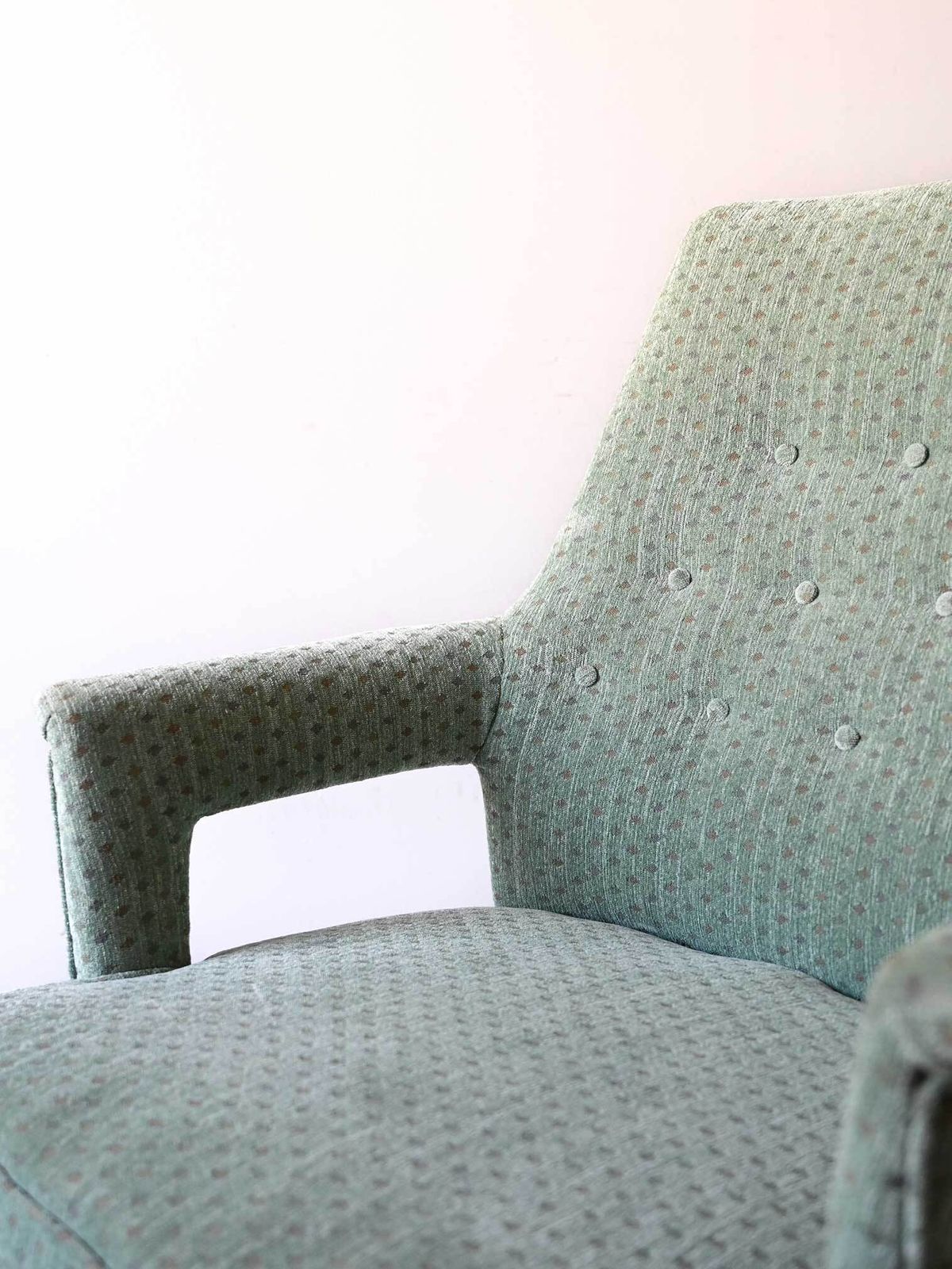 Paar Vintage Jaren 1950 Scandinavische Mintgroene Fauteuils photo vintage