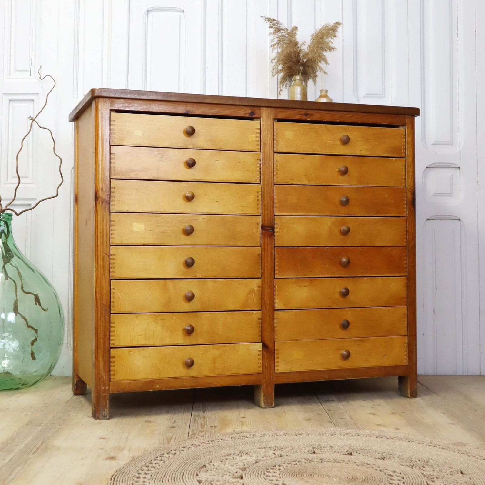 Vintage Shop Haberdashery Chest Of Drawers photo for sale