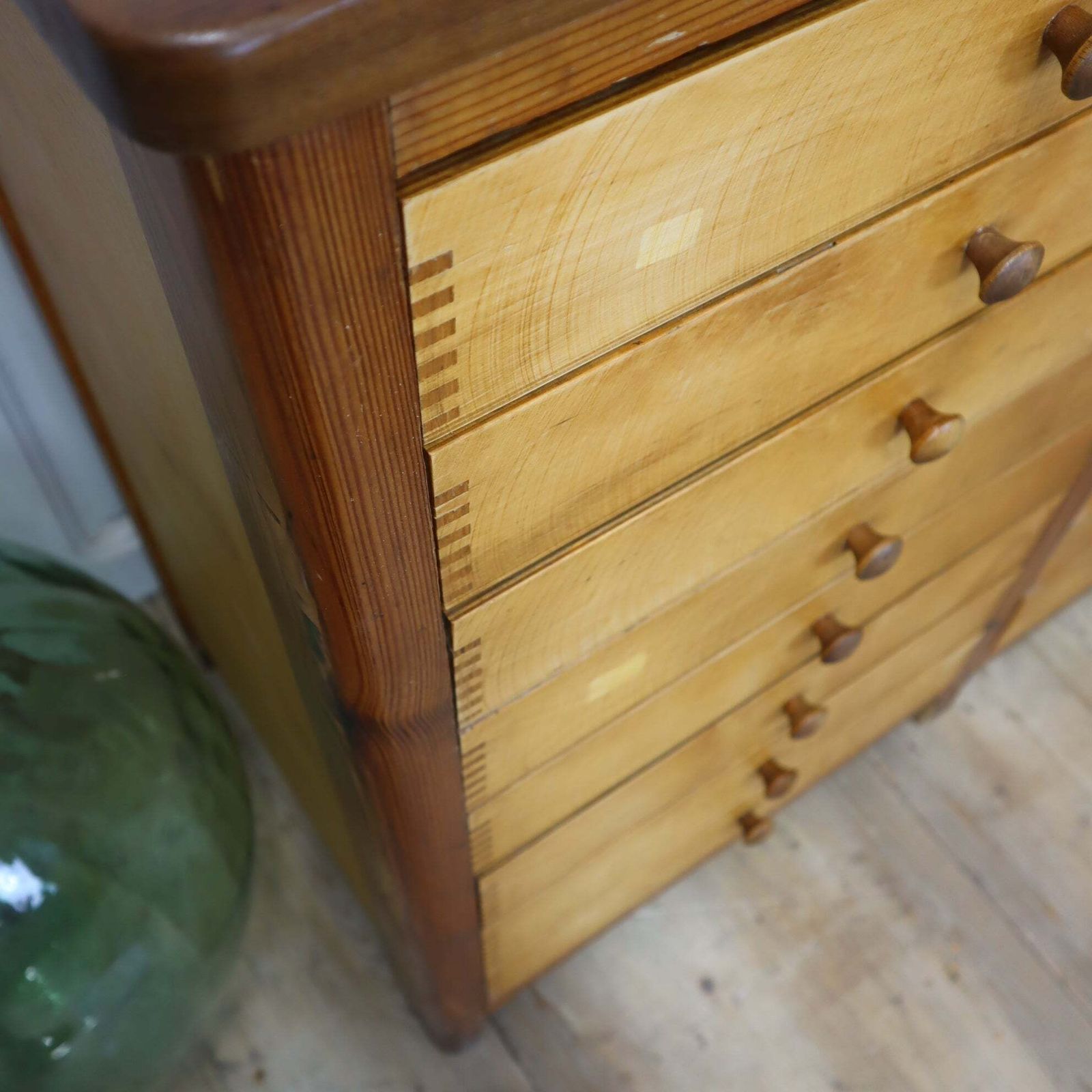 1295.0 Vintage Shop Haberdashery Chest Of Drawers photo