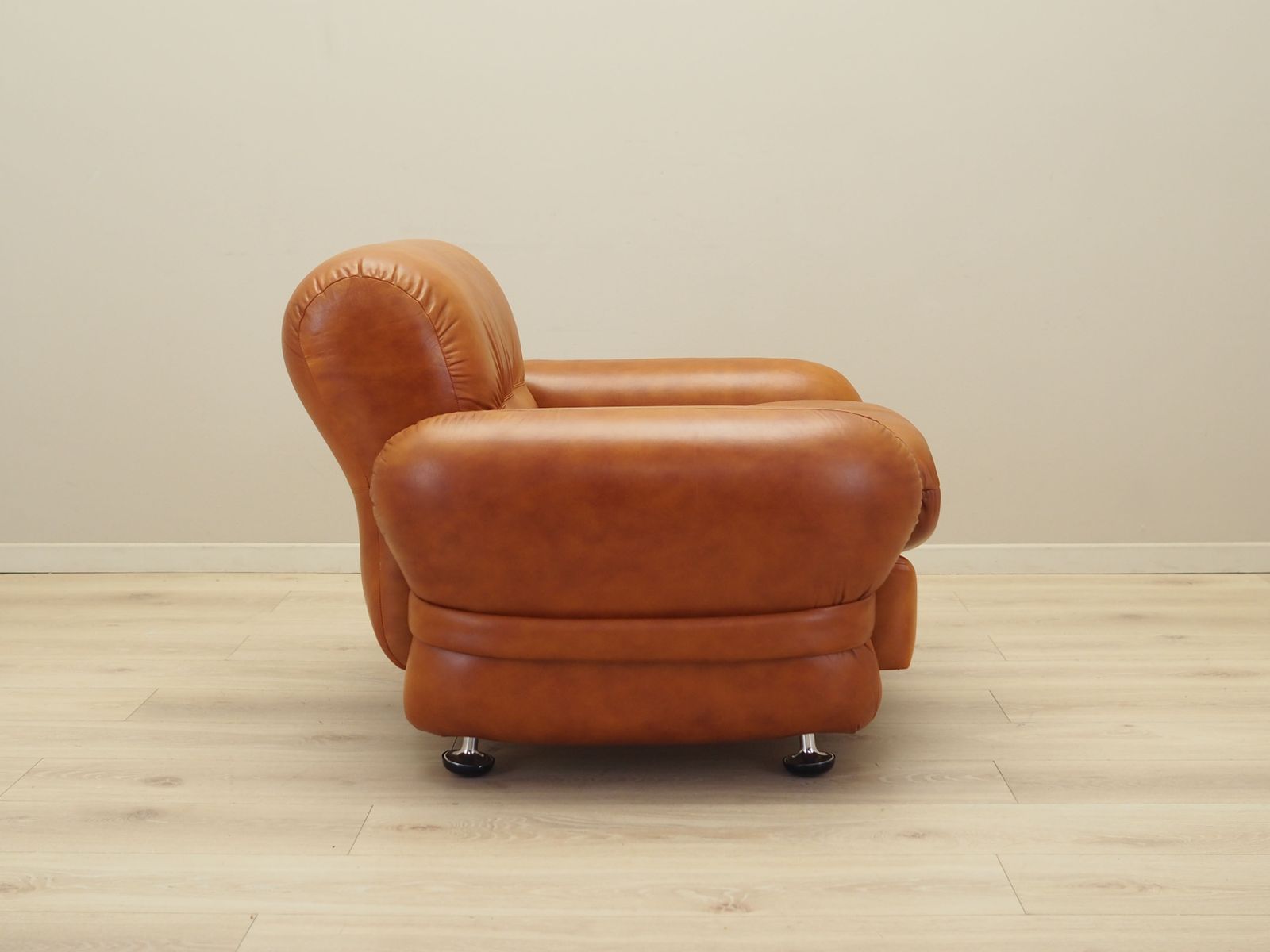 Leather Armchair, Italian Design, 1970s, Production: Italy photo vintage