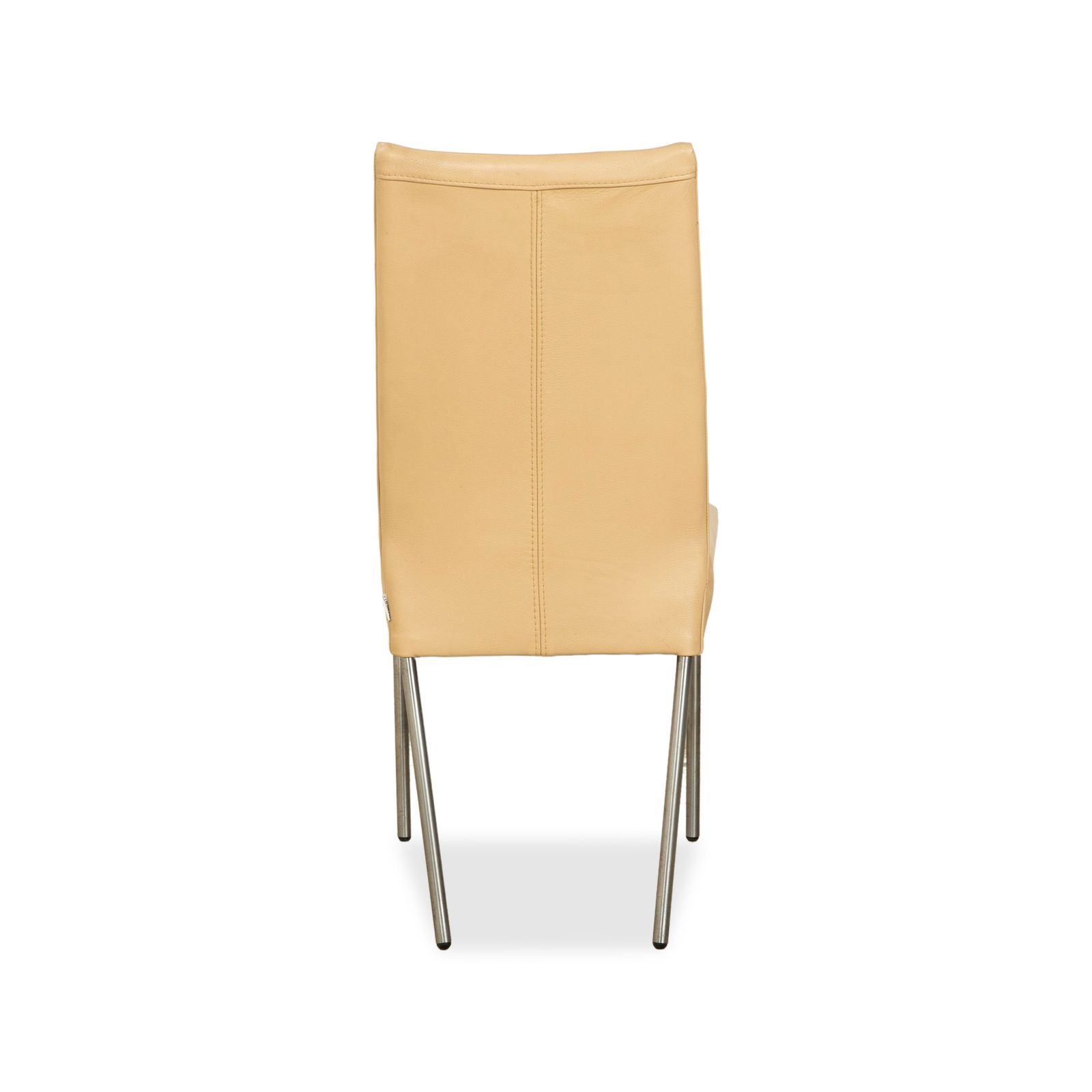 Set Van 4 Bert Plantagie Leren Stoelen Beige Eetkamer photo vintage
