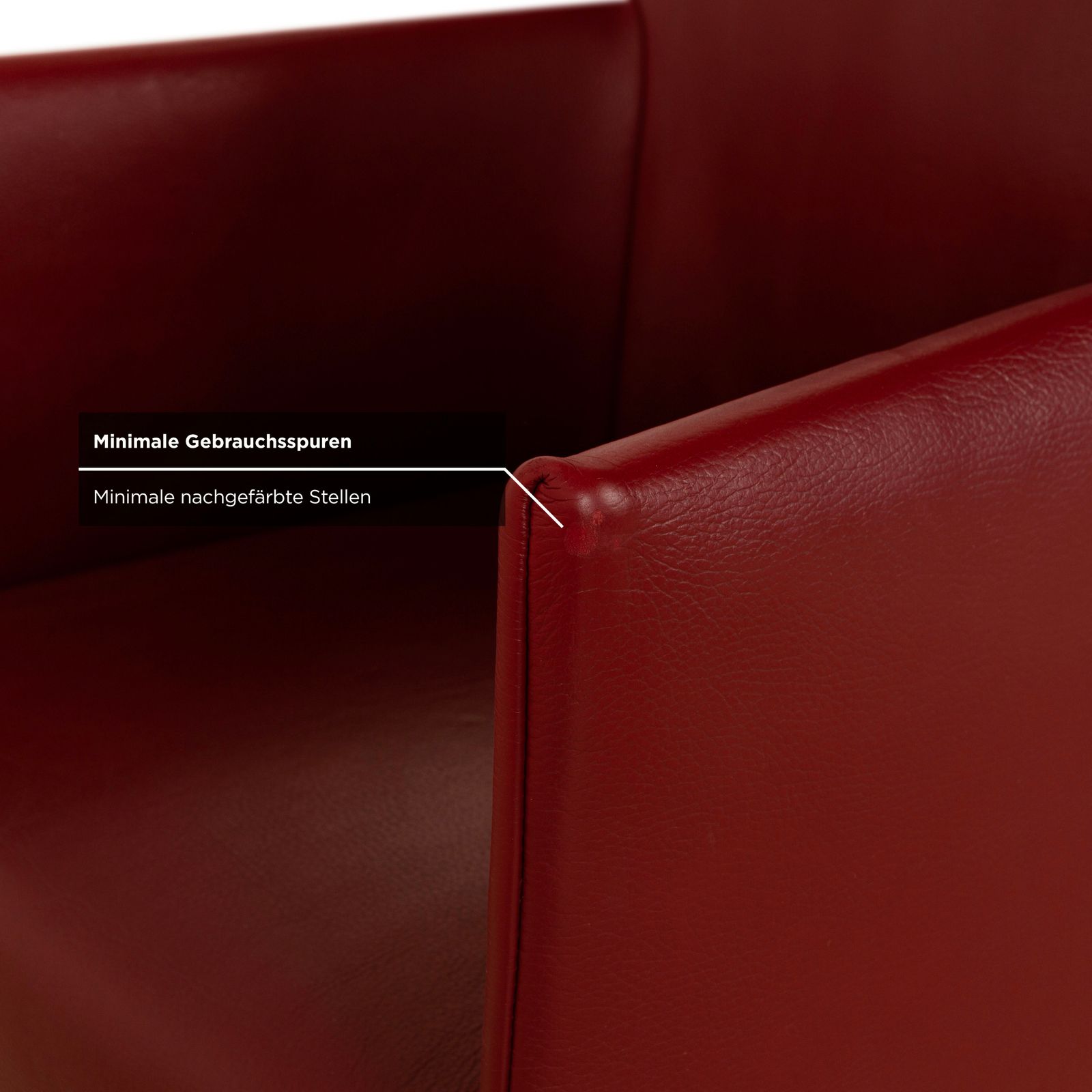 Lot de 6 chaises de salle à manger Bert Plantagie Arc E en cuir rouge photo buy