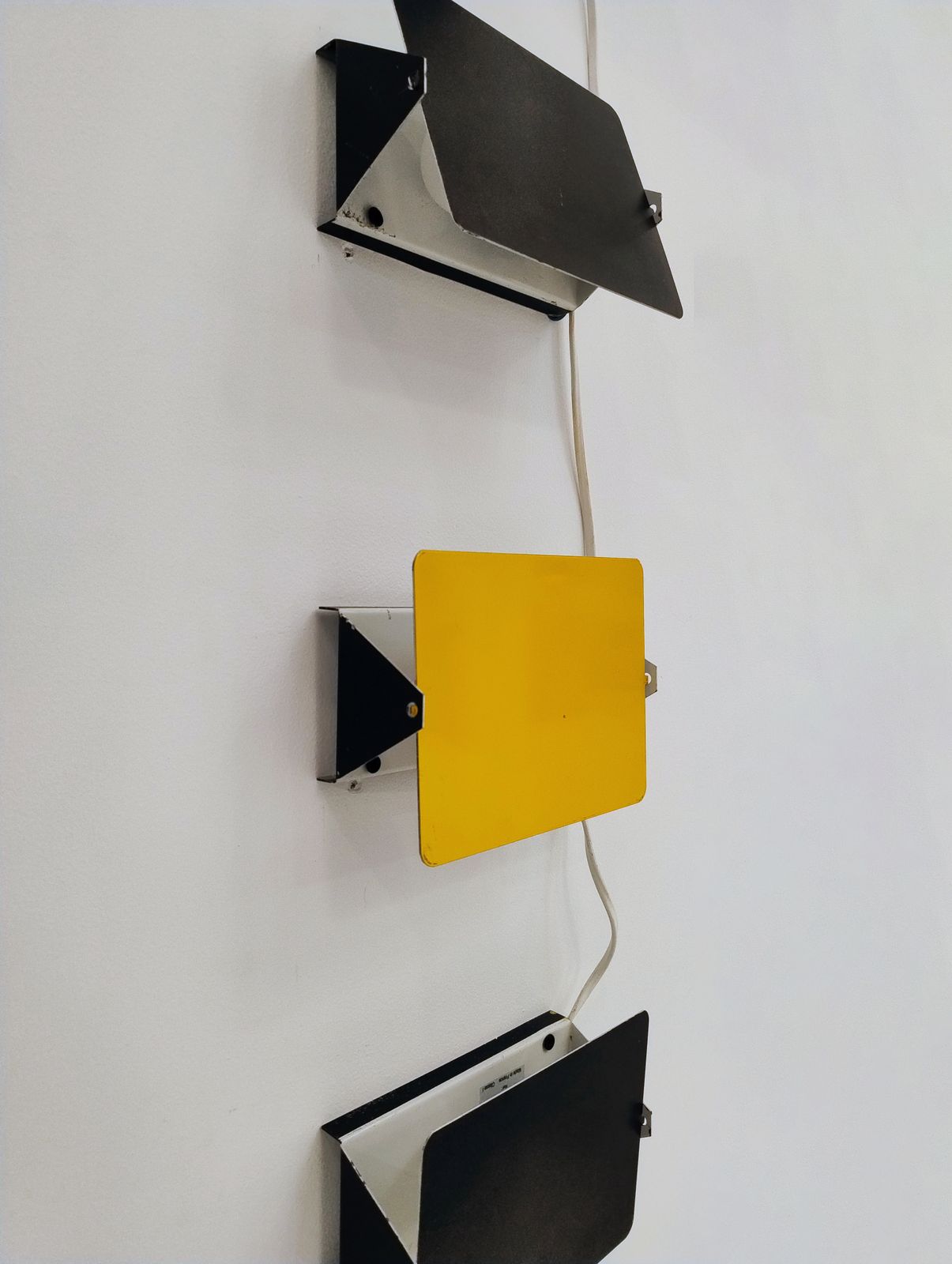 Mid Century Modern Charlotte Perriand Mod. Cp1 Pair Of Yellow French Sconces photo vinterior