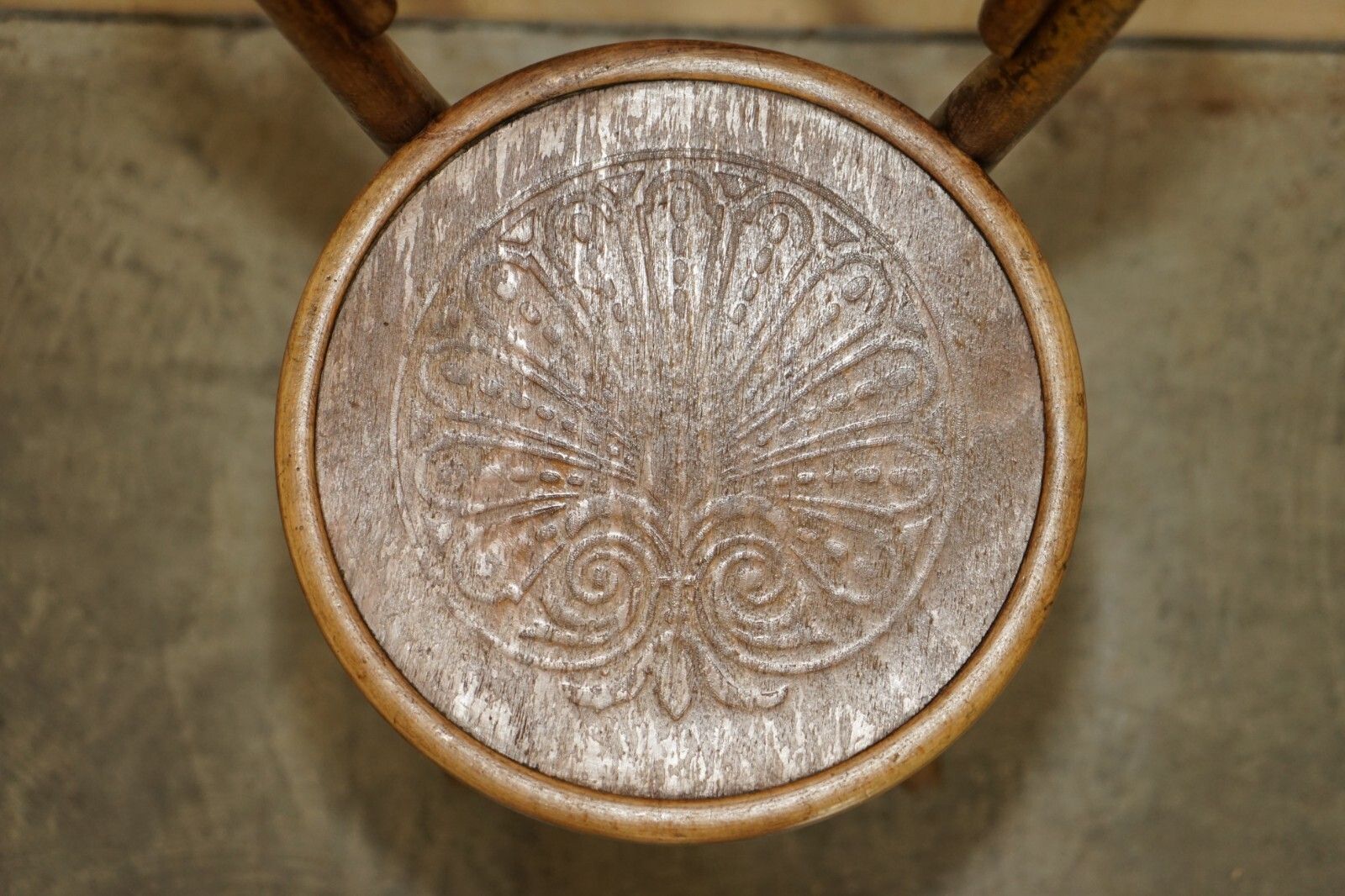 3 Original Circa 1920 Mundus Vienna Austria Bentwood High Back Kitchen Chairs photo vinterior