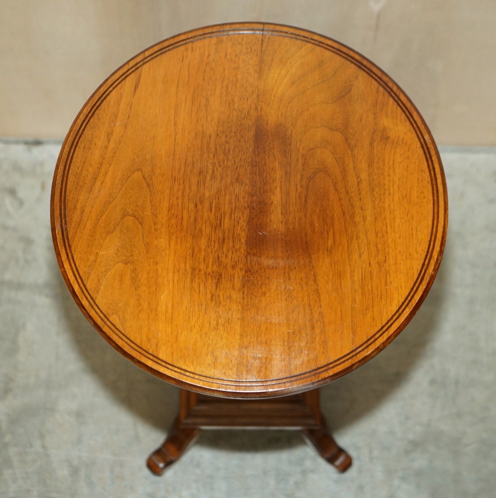 photo for sale Fine English Made Jb Wright Cabinet Maker Regency Revival Side End Lamp Table