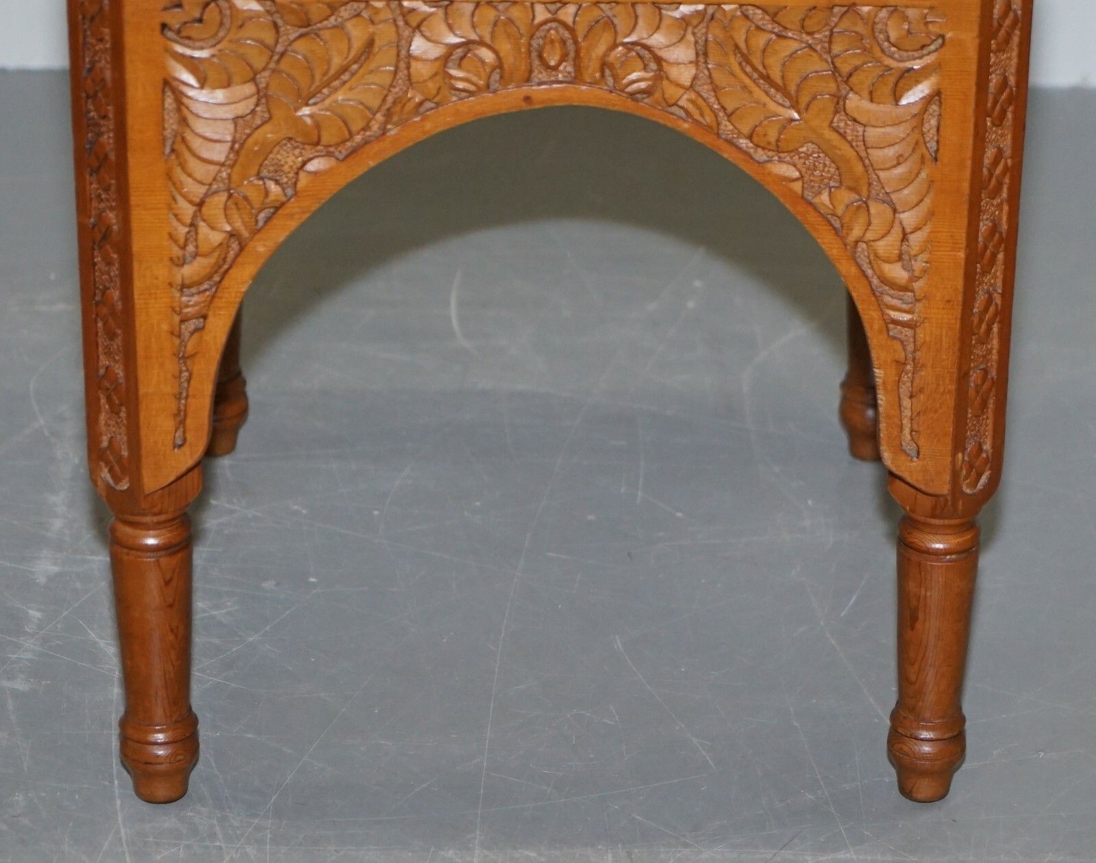 Pair Of Antique Victorian Hand Carved 19th Century Asethetic Movement Stools photo Furniture