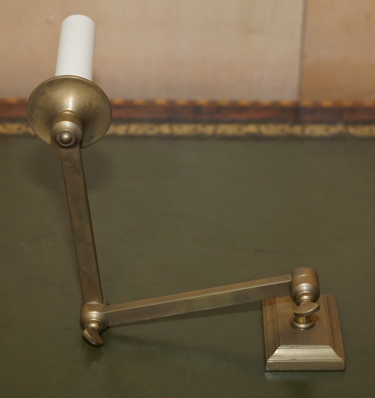 X2 Pairs Of Gilt Bronzed Brass Georgian Candle Sconce Articulated Wall Lights photo vintage
