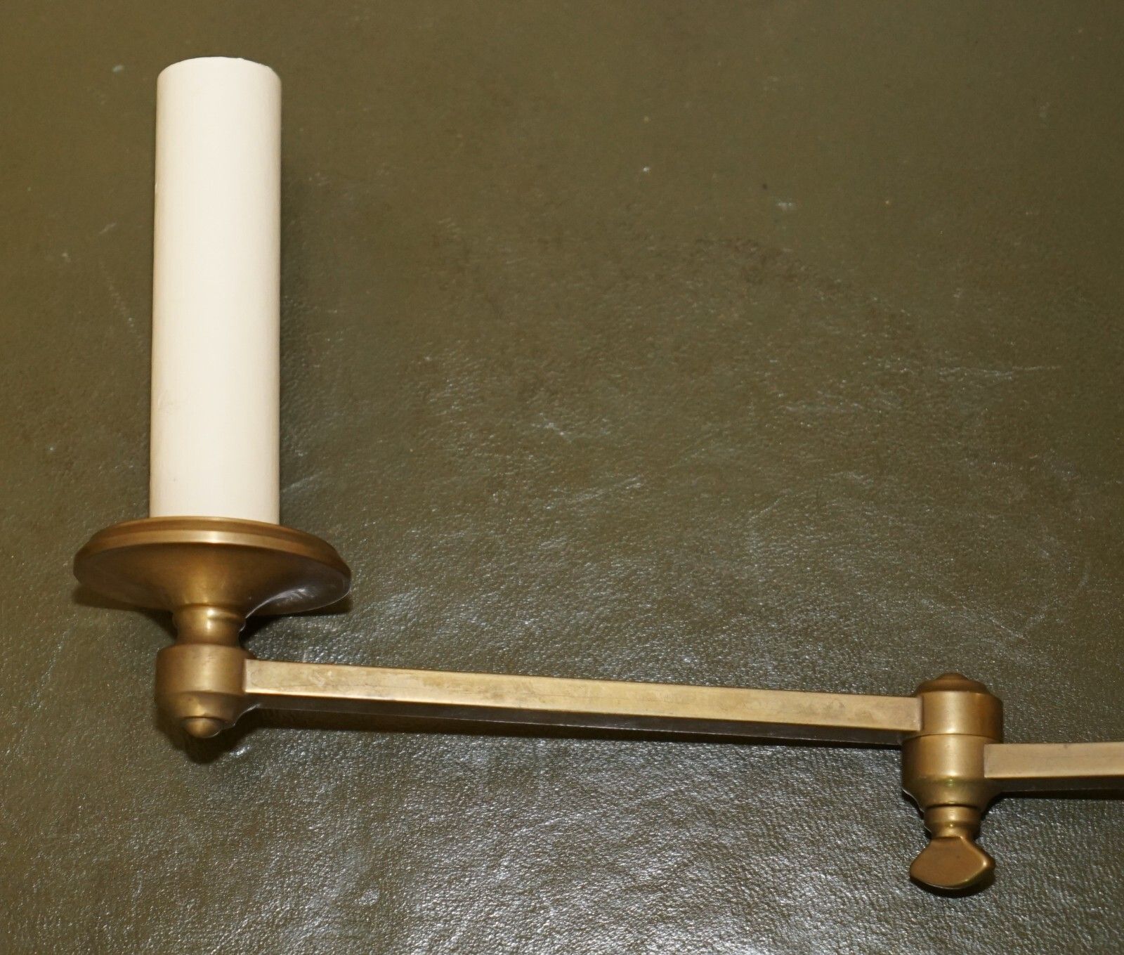 995.0 X2 Pairs Of Gilt Bronzed Brass Georgian Candle Sconce Articulated Wall Lights photo