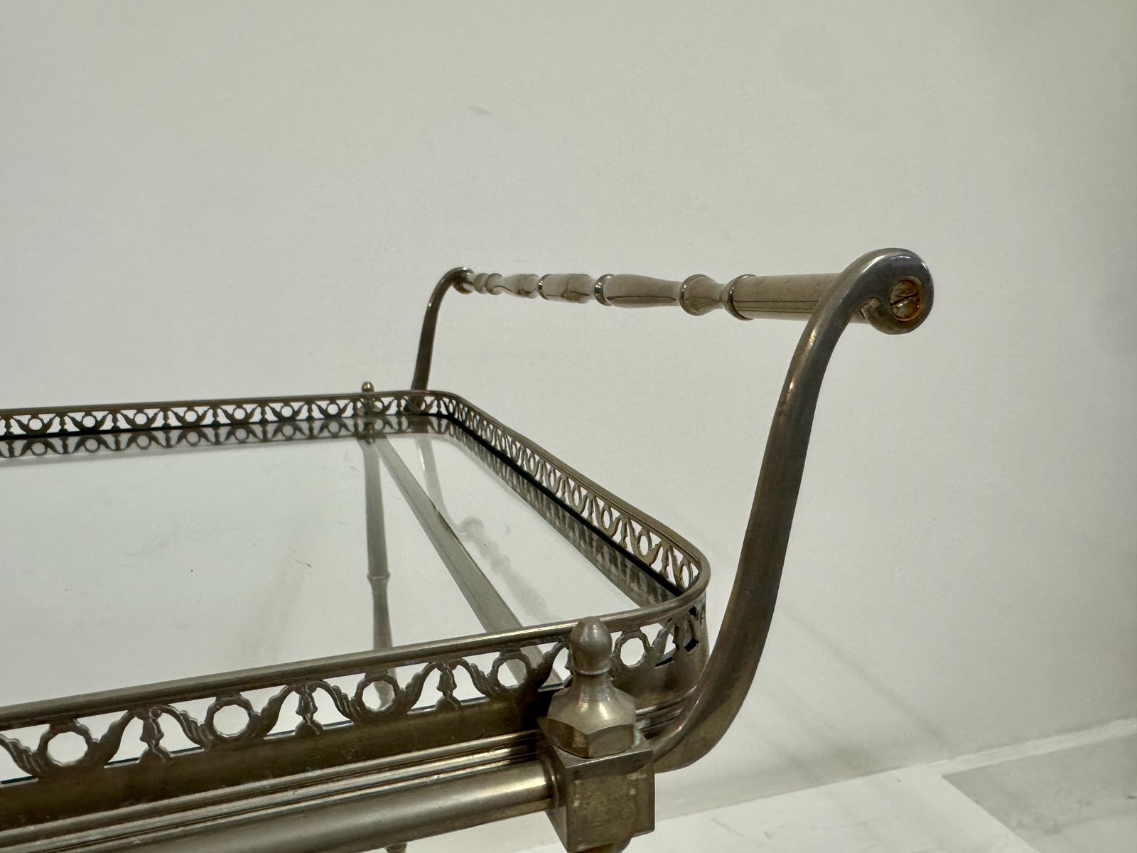 French Silvered Drinks Trolley, 1960s photo 695.0