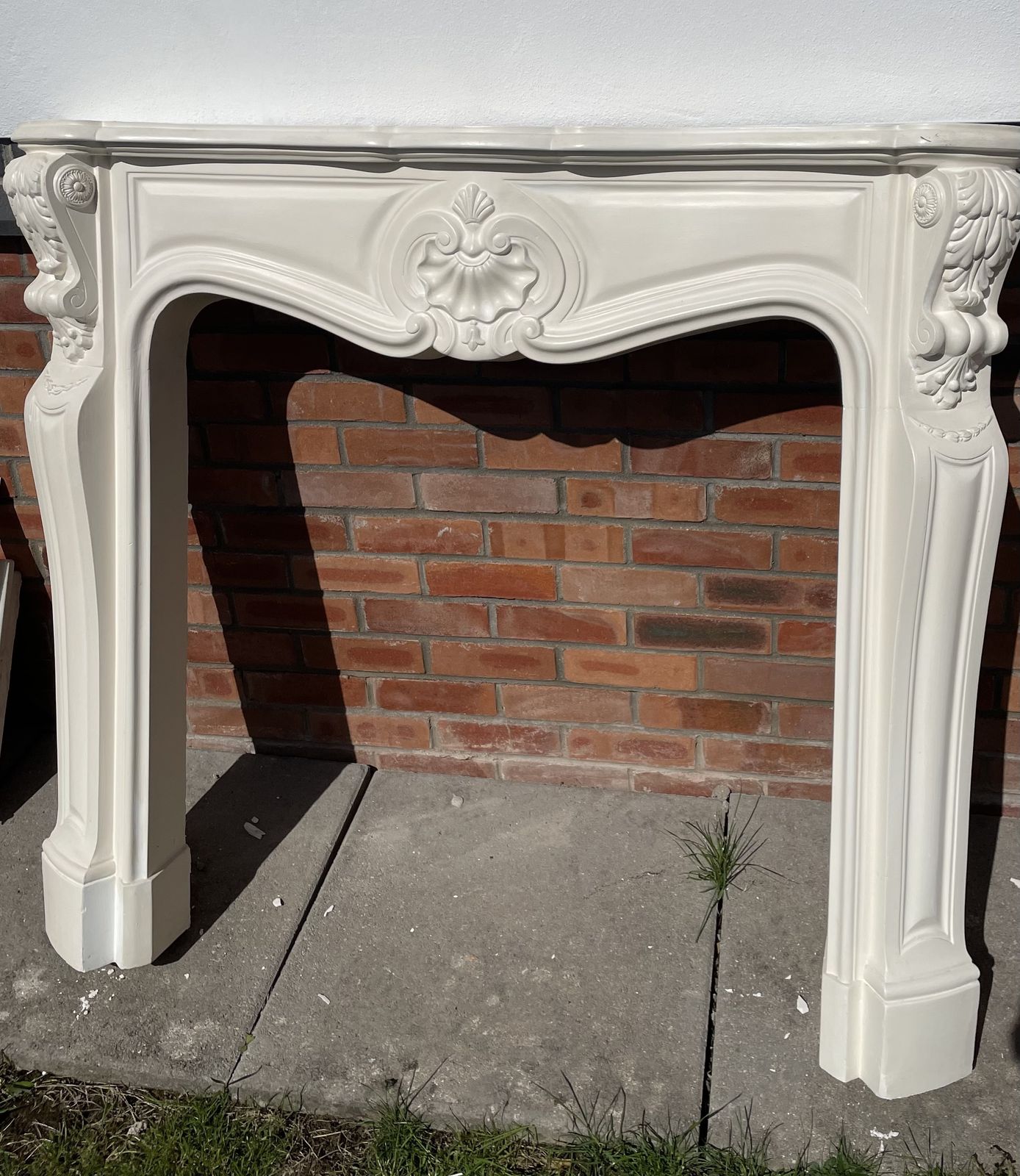 Mantelpiece & Fire Surround Plaster Moulded photo vintage