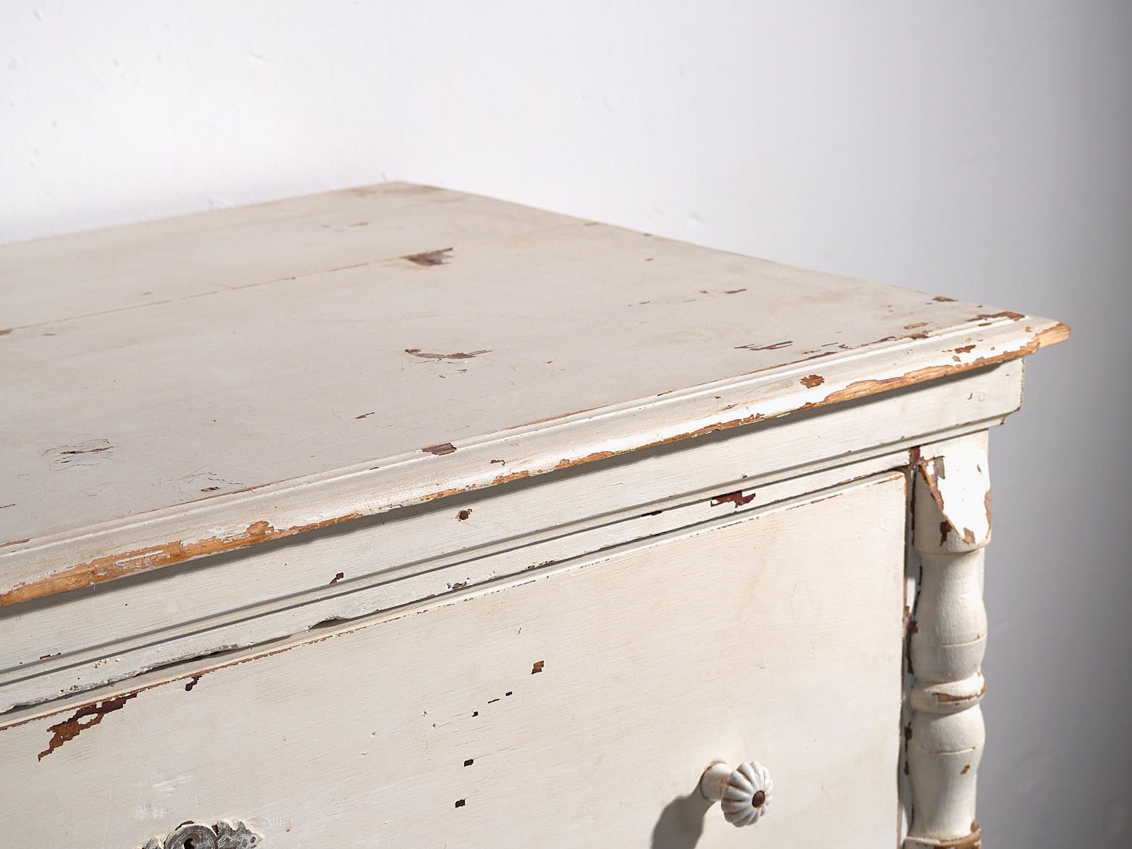 Antique White Provencal Style Chest Of Drawers (C.1920) #44 photo furniture
