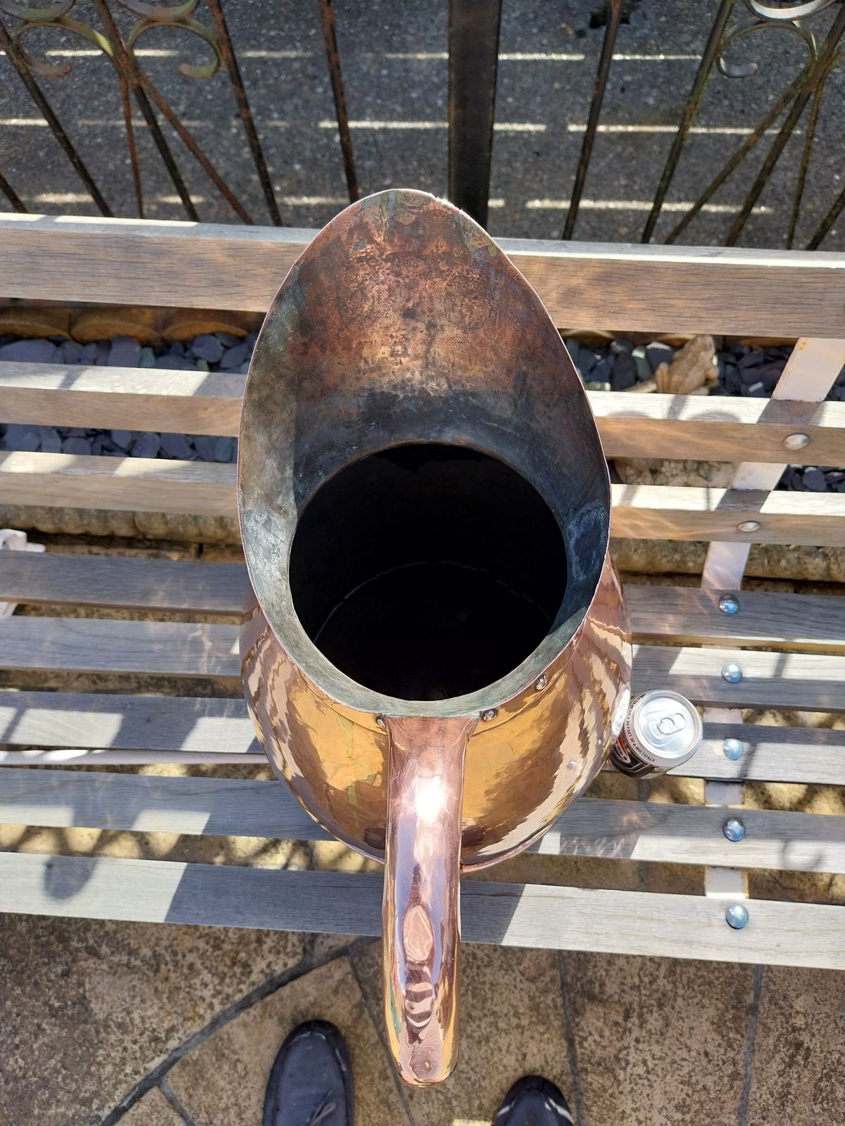 Huge 20 Litre French Copper Jug. Cramped Seams And Hand Beaten. Circa 1820. photo Home Decor