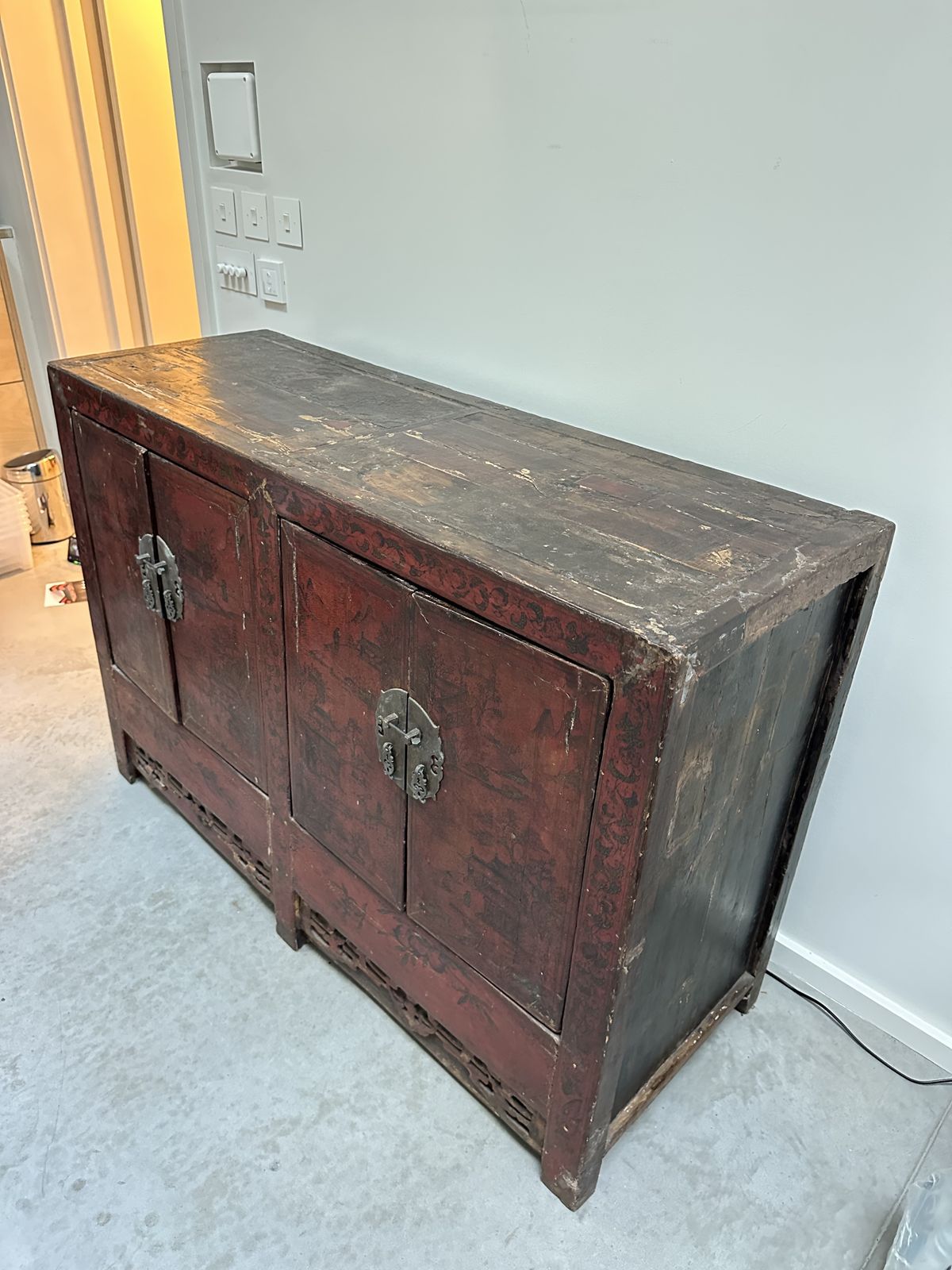 Chinese 'Shanxi' Painted Cabinet photo furniture