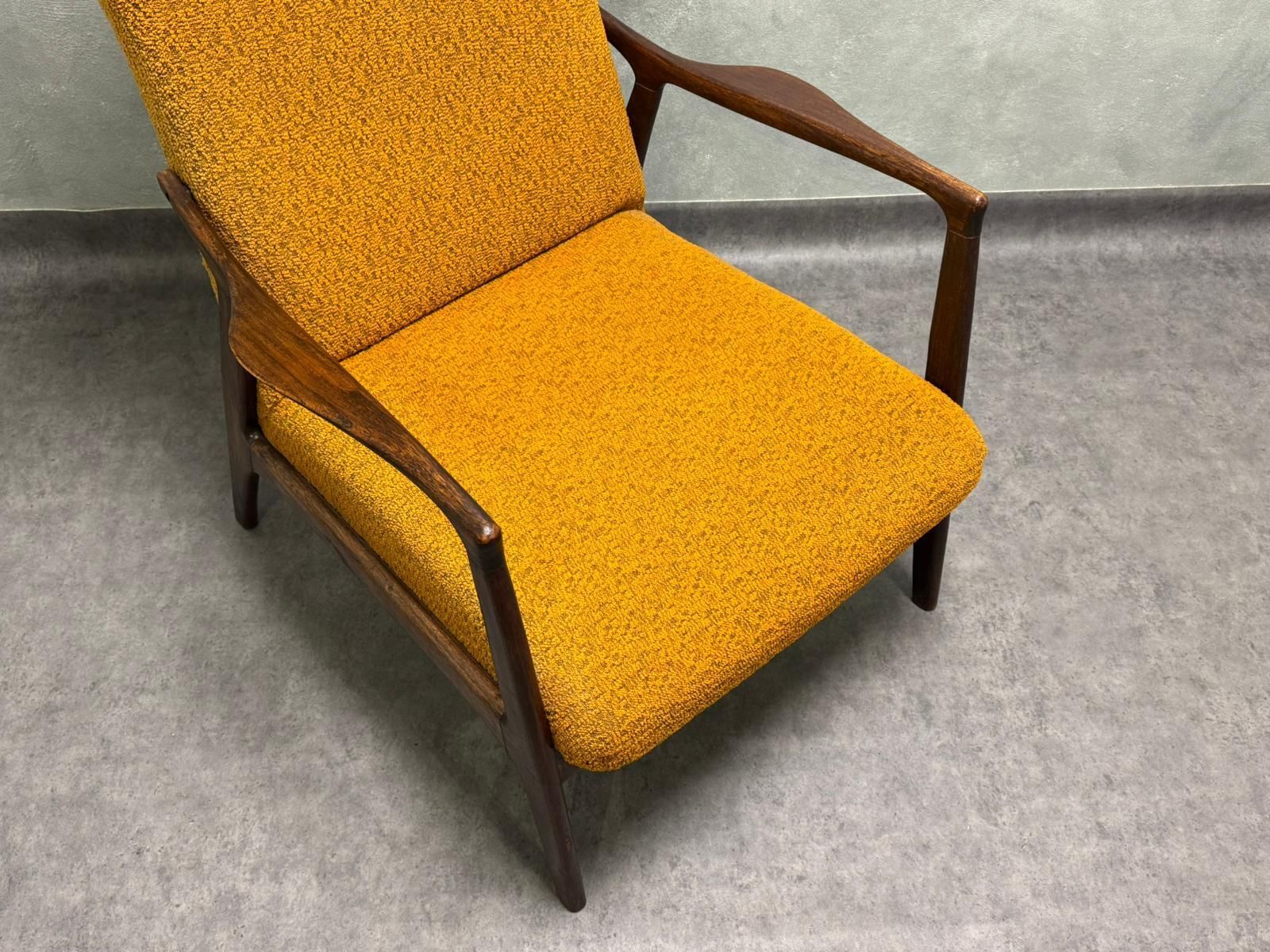 Wingback Chair Sedláček & Vyčítal For Dřevotvar, Czechoslovakia, 1960s photo 797.0