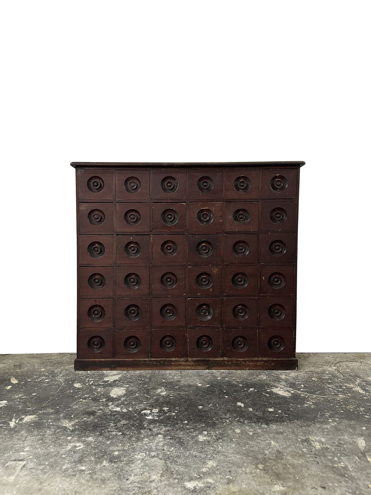 Vintage Apothecary Pharmacy Haberdashery Workshop Chest Of Drawers Cabinet