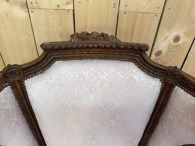 Louis XVI Napoleon III Style Bergère Armchair photo for sale