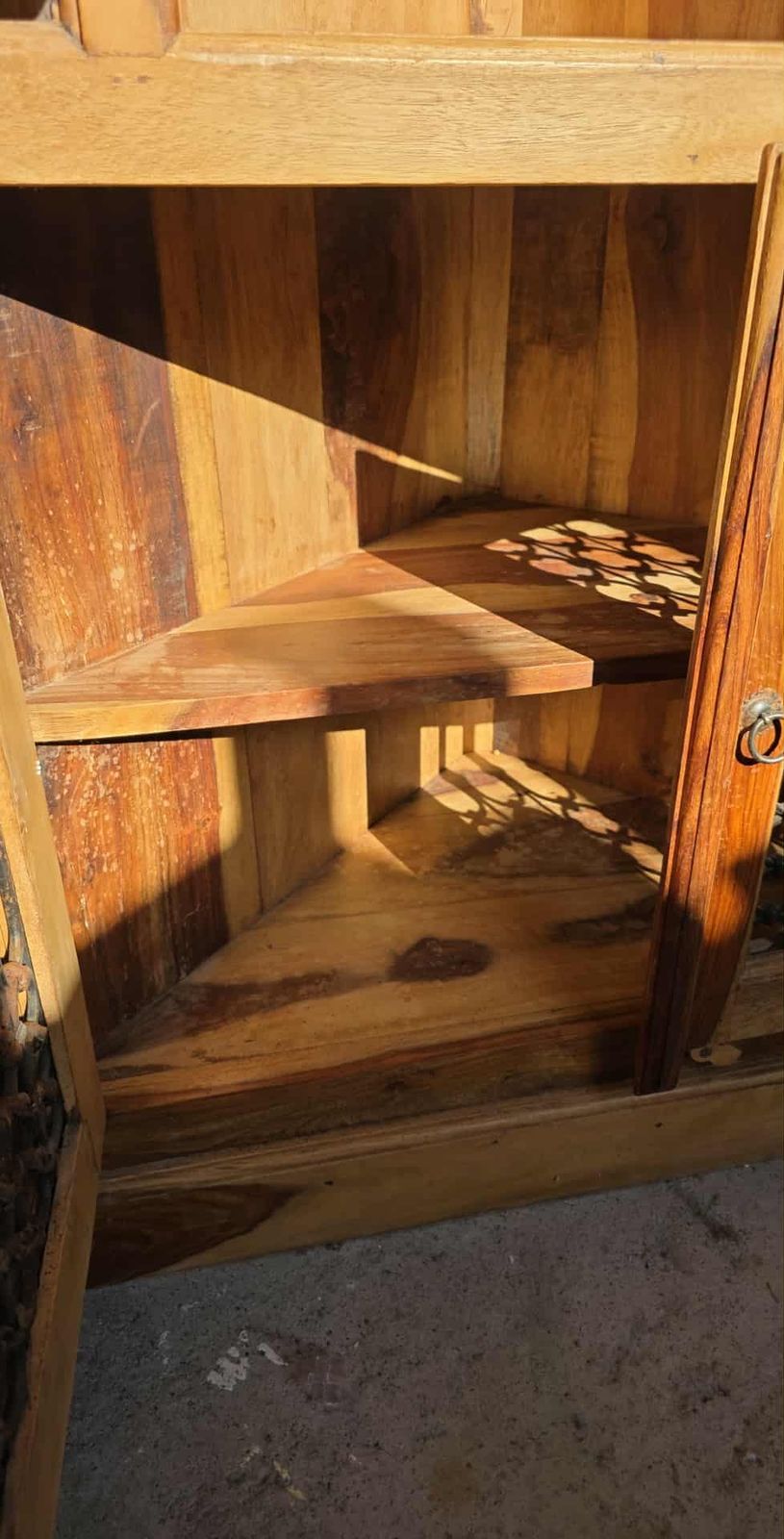 Farmhouse Rosewood Corner Unit photo furniture