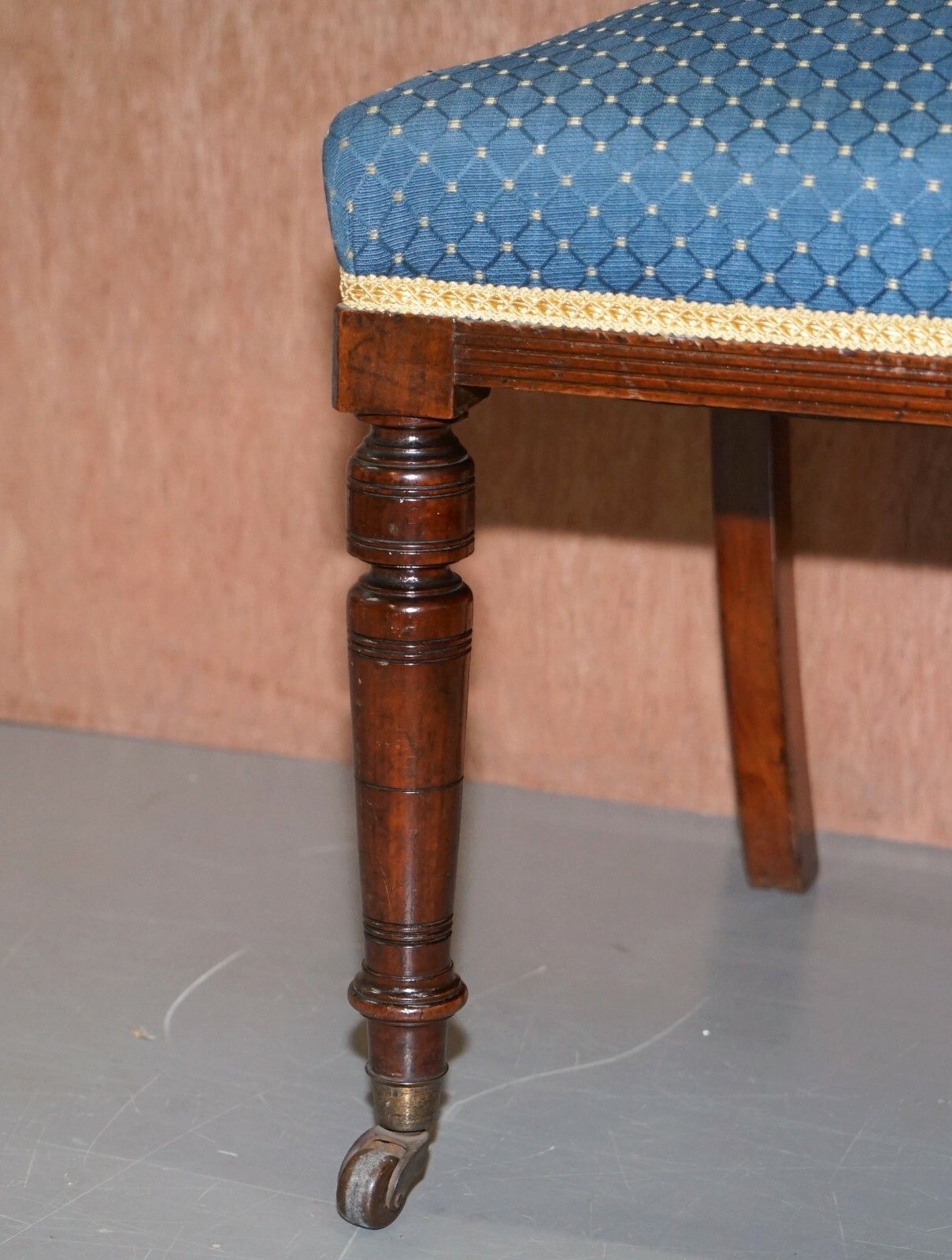 Stunning Suite Of Original Solid Mahognay Victorian Maple & Co Dining Chairs photo vinterior