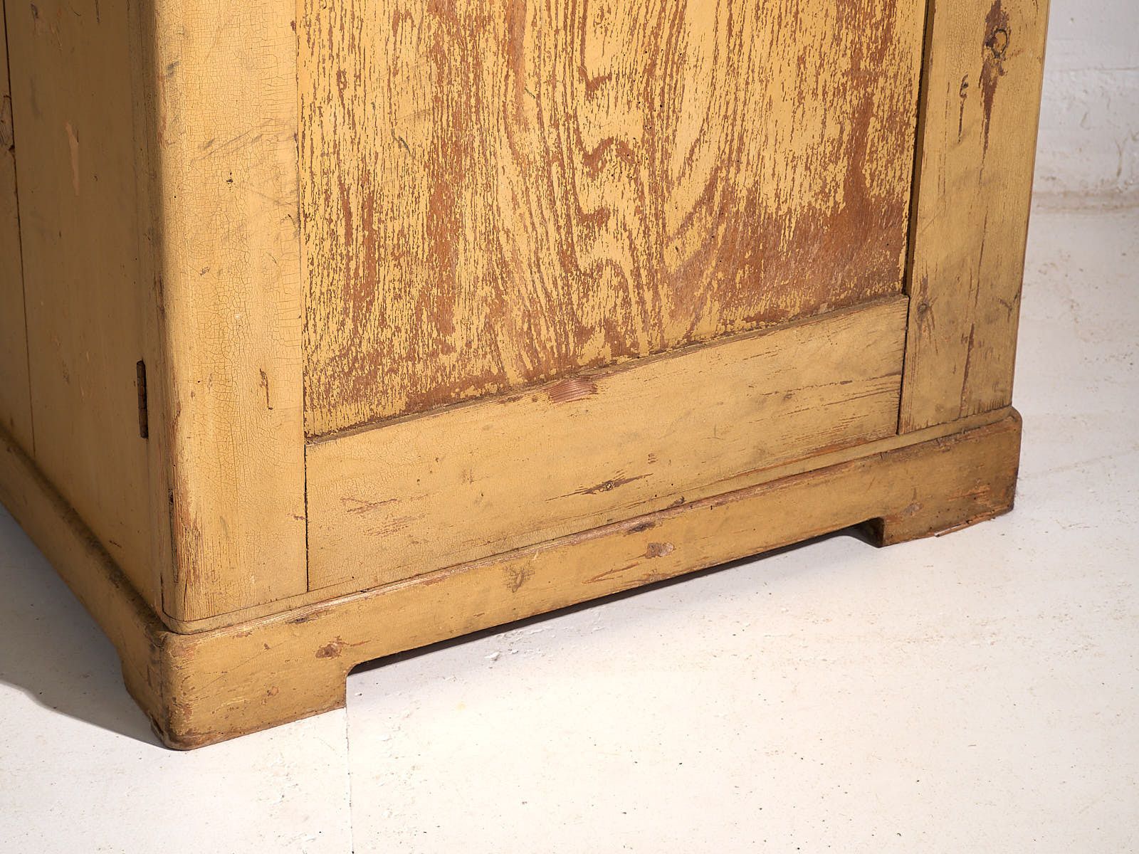 Antique Tall Cabinet With Ochre Patina photo furniture