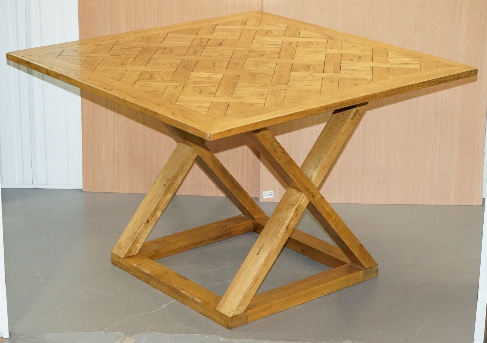 Large Halo 150x104cm Pegged Oak High Bar Table To Seat 8 12 People With Ease photo furniture