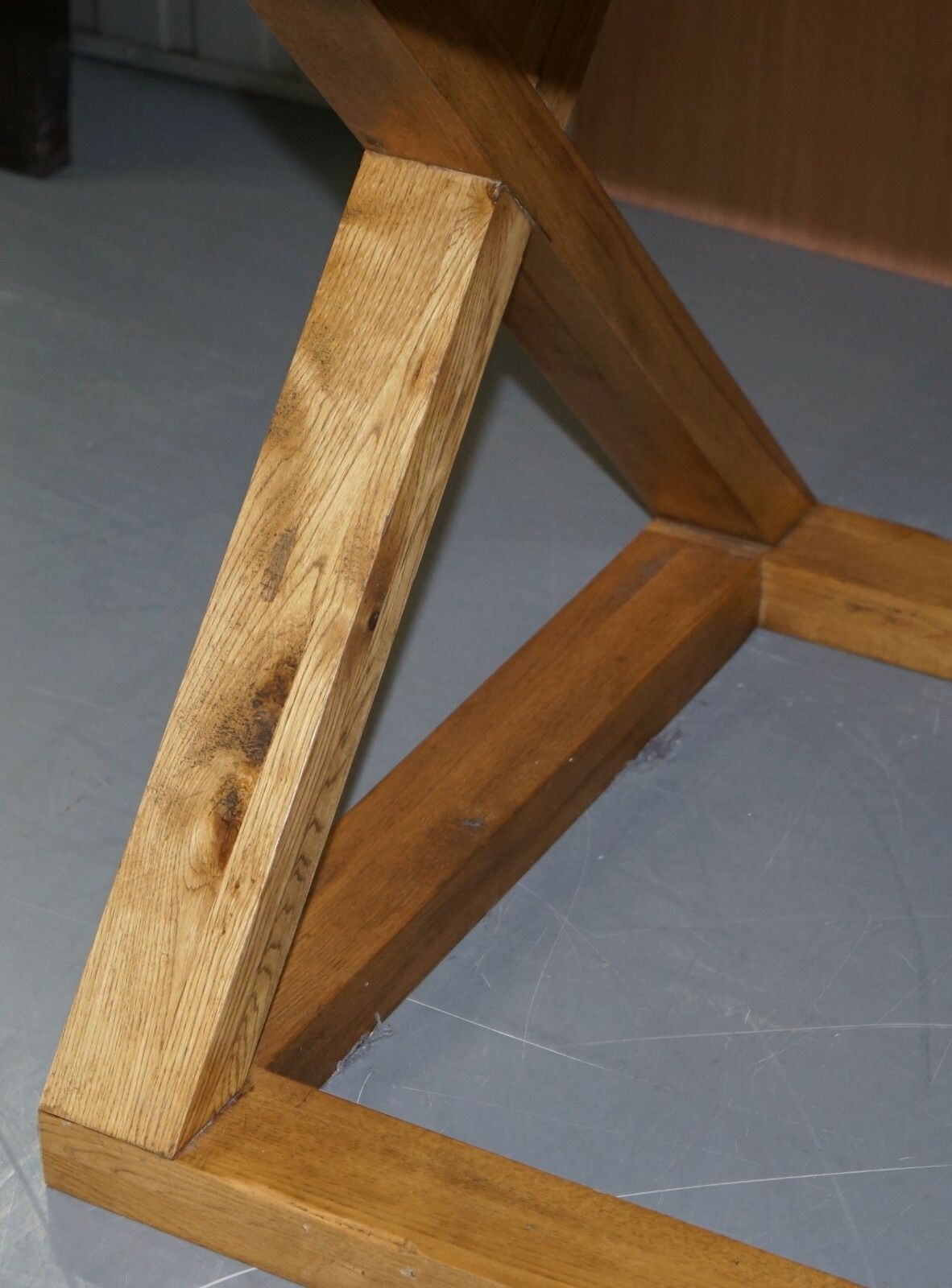 950.0 Large Halo 150x104cm Pegged Oak High Bar Table To Seat 8 12 People With Ease photo