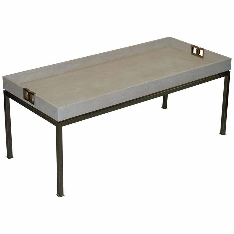 Rrp £2180 Paolo Moschino For Nicholas Haslam Salon Coffee Table Chrome Finish
