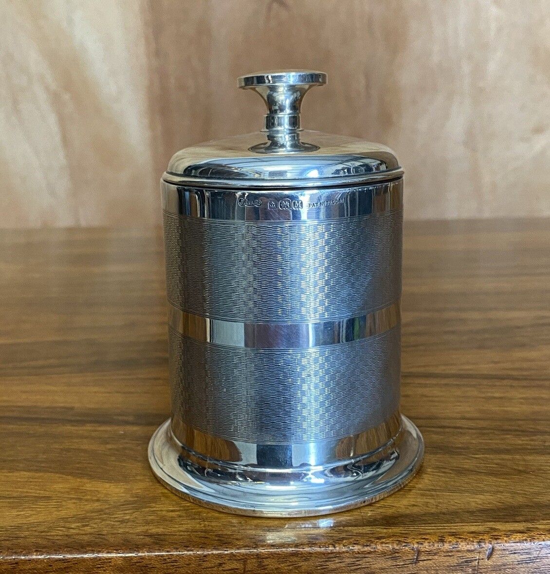 Stunning English Solid Sterling Silver 1936 Art Deco Style Cigarette Dispenser photo furniture