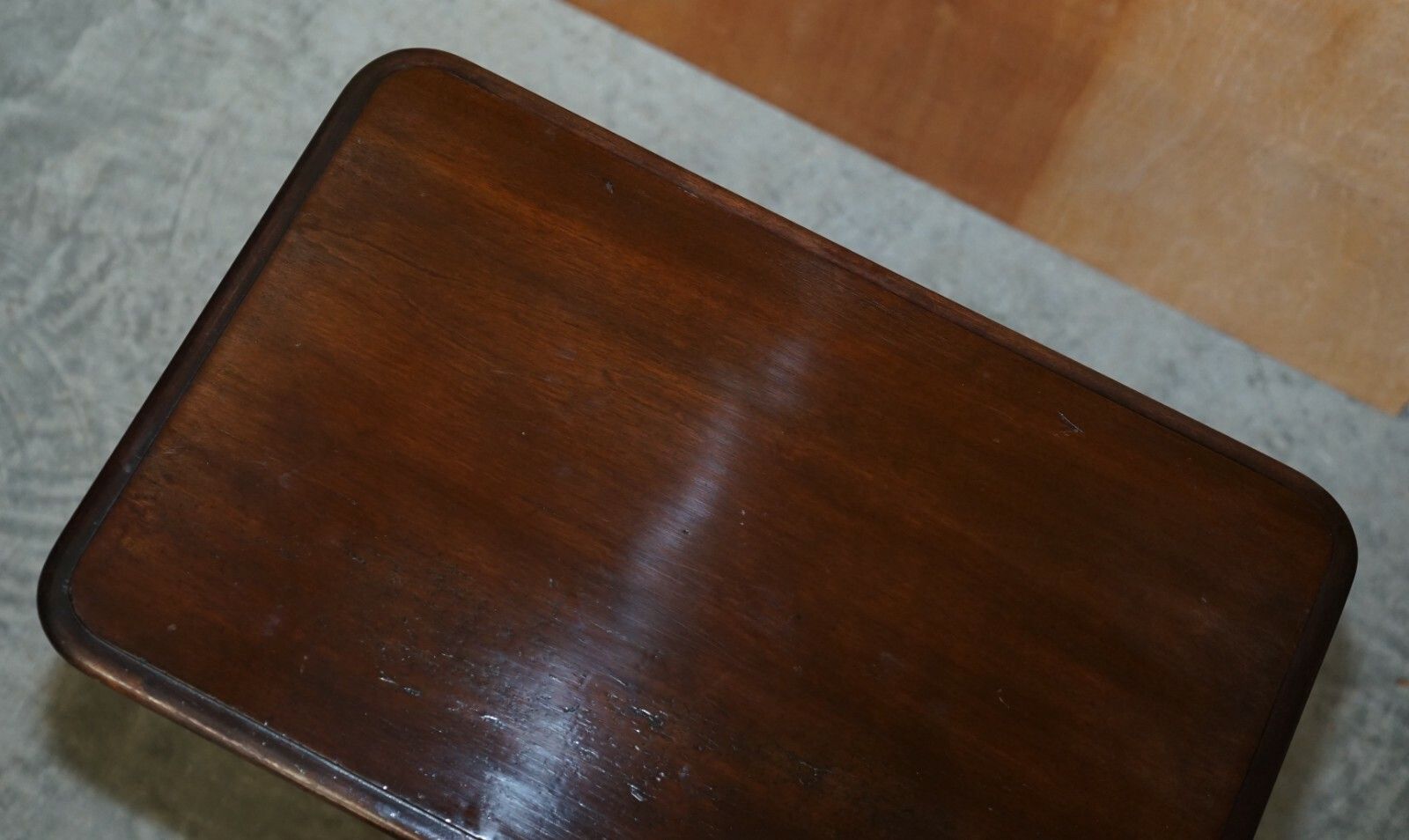 Lovely Circa 1840 1860 English Mahogany Tilt Top Side Occasional Tripod Table photo vintage
