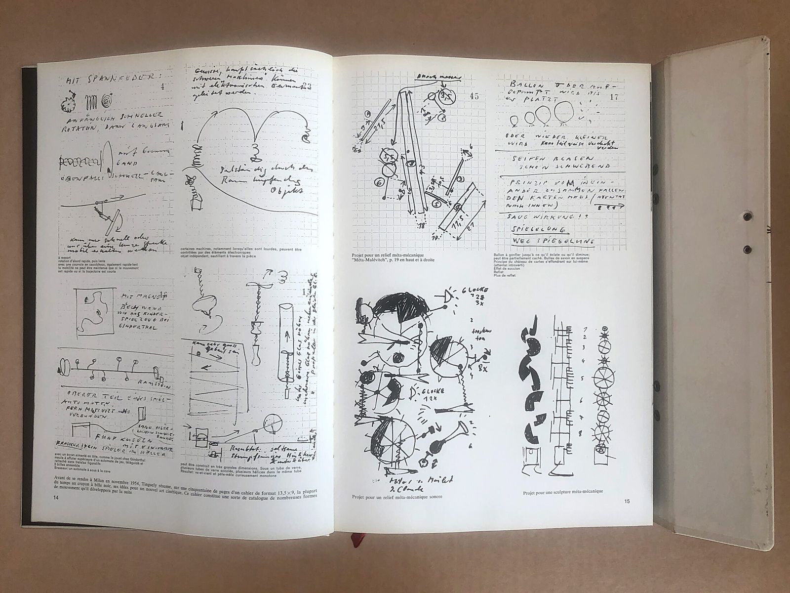 Rare Tinguely Book Including Signed Original Metamatic Drawing, 1973 photo 1395.0
